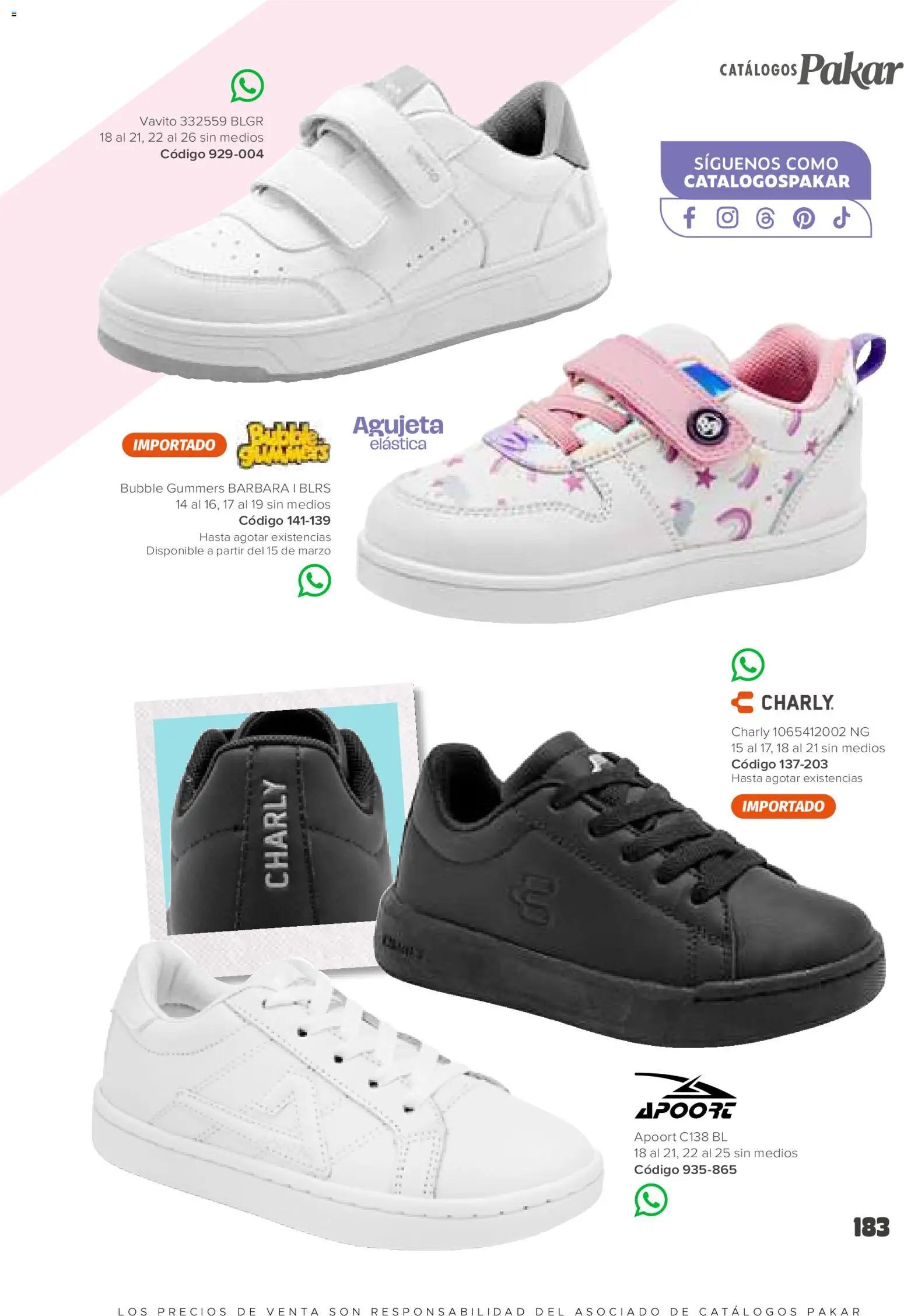 SC Pakar oferta desde 30/01/2026 Catálogo Niña