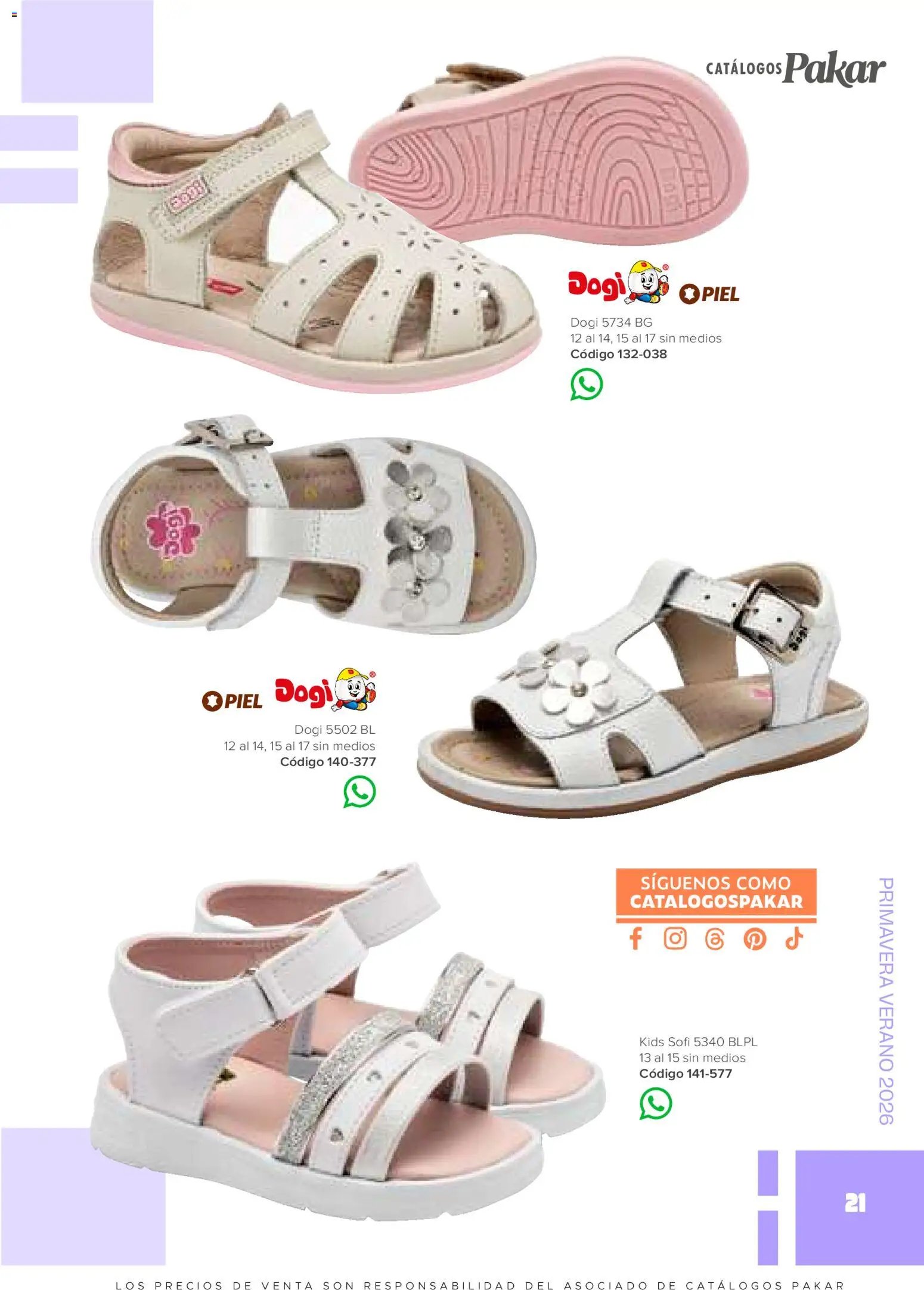 SC Pakar oferta desde 30/01/2026 Catálogo Niña