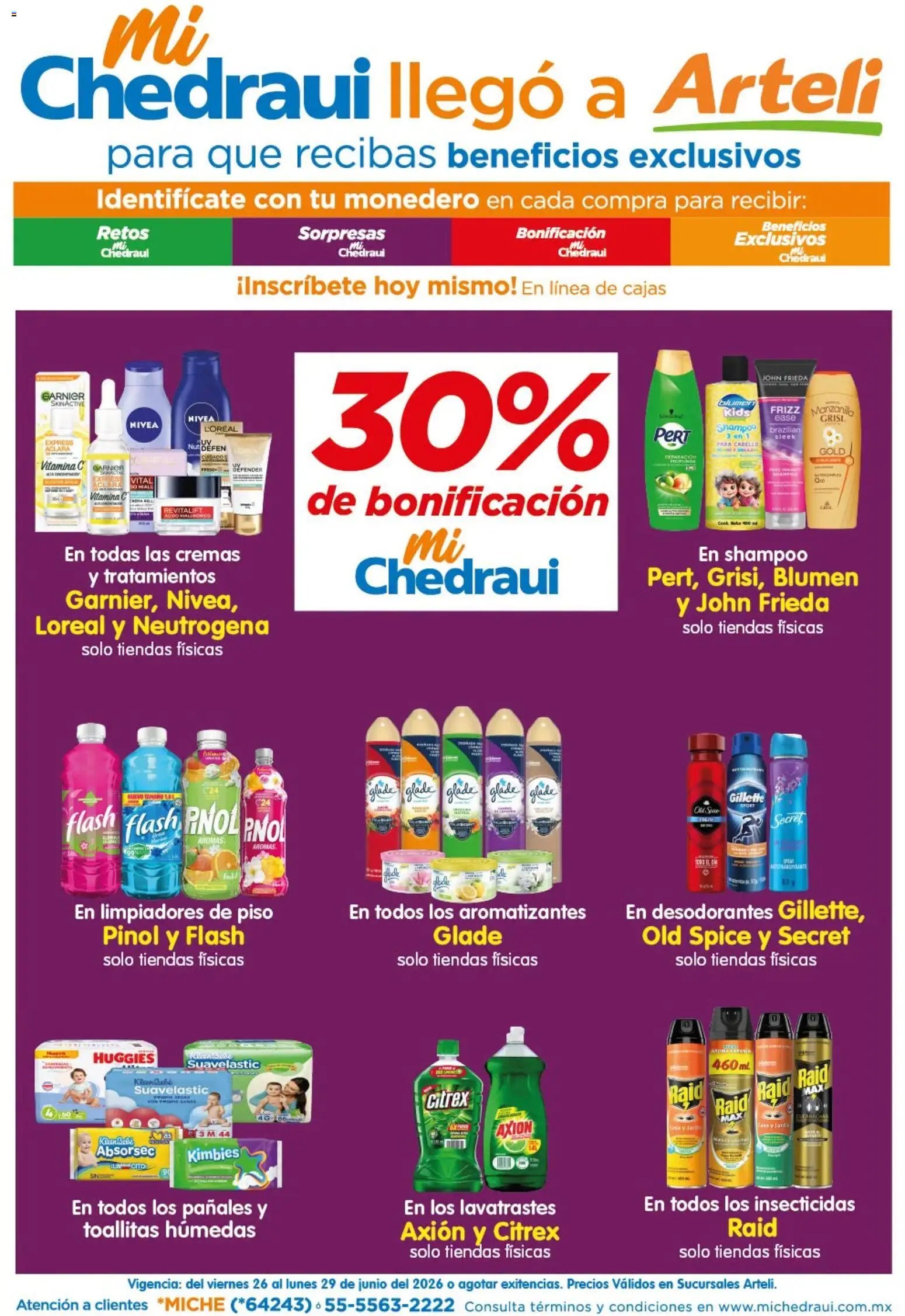 Arteli oferta desde 26/06/2026 Arteli folleto Mi Chedraui