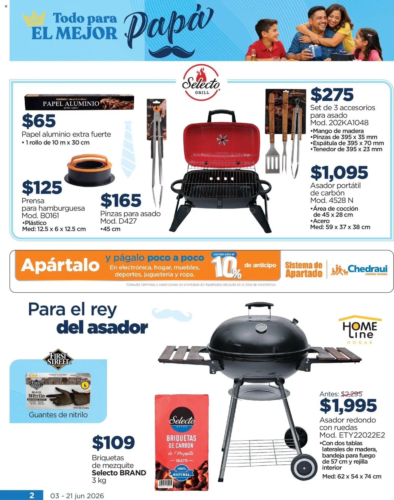 Chedraui oferta desde 03/06/2026 Chedraui folleto Todo para papá