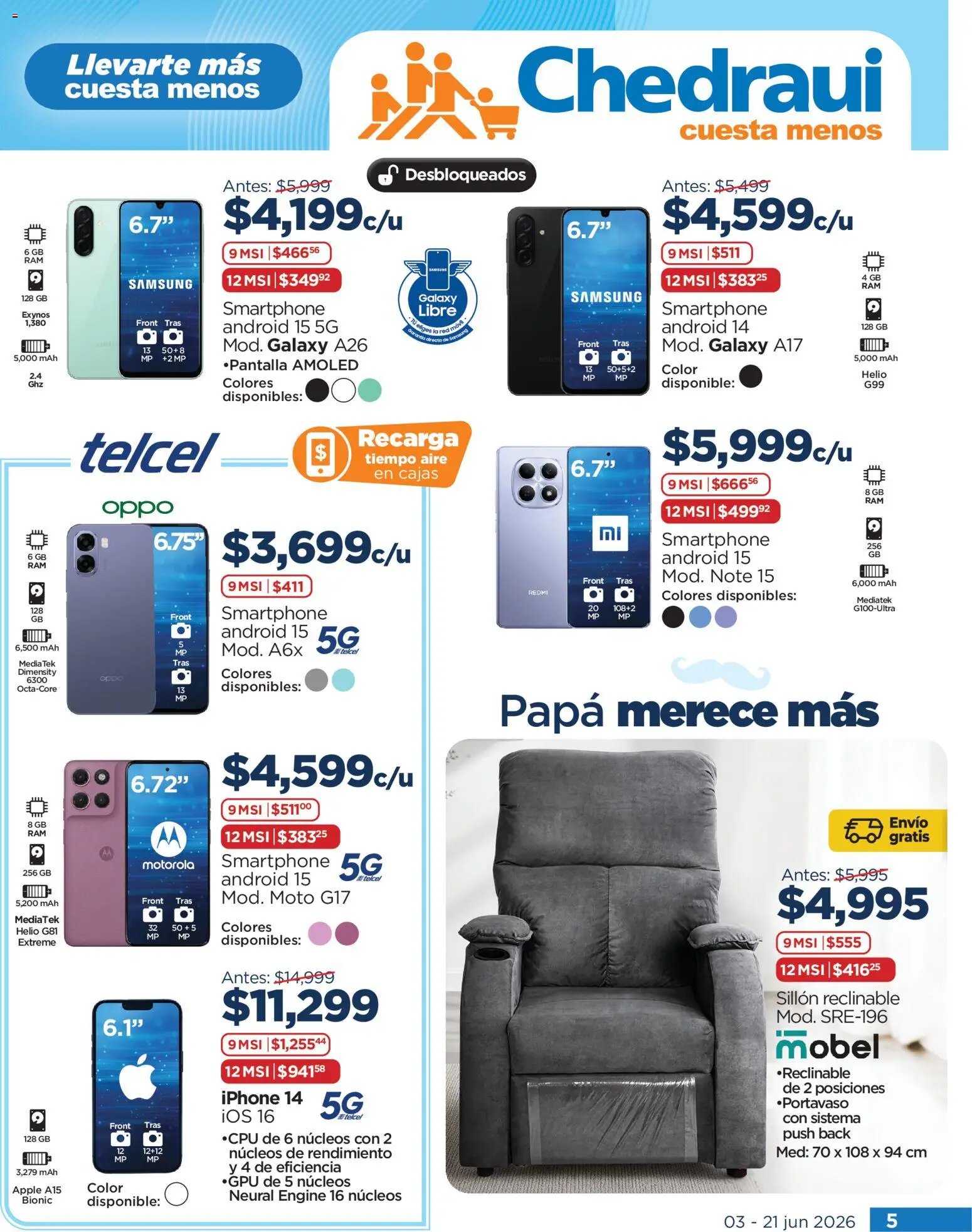 Chedraui oferta desde 03/06/2026 Chedraui folleto Todo para papá
