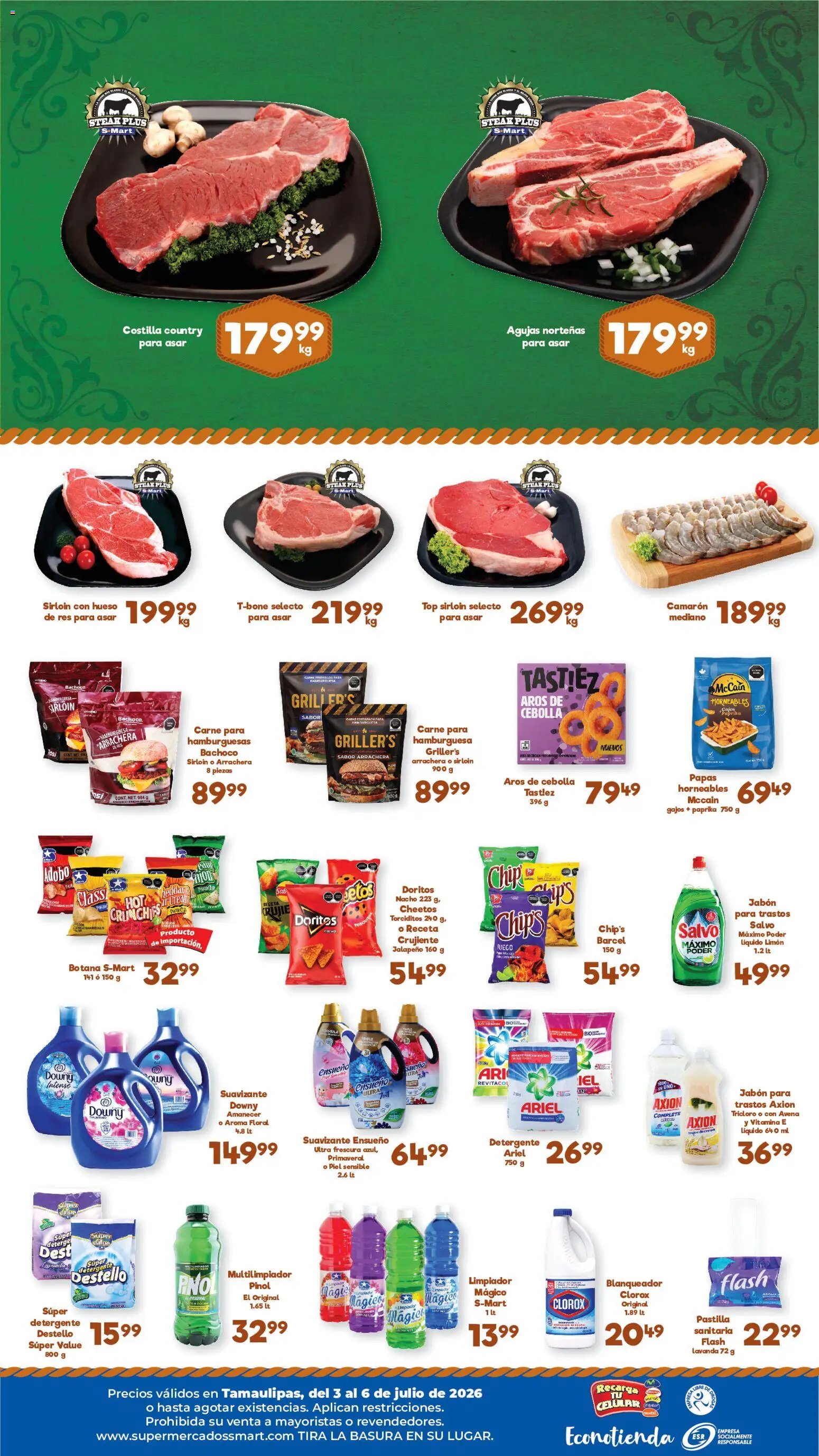 S-Mart oferta desde 03/07/2026 S-Mart folleto Ofertas de feria Reynosa