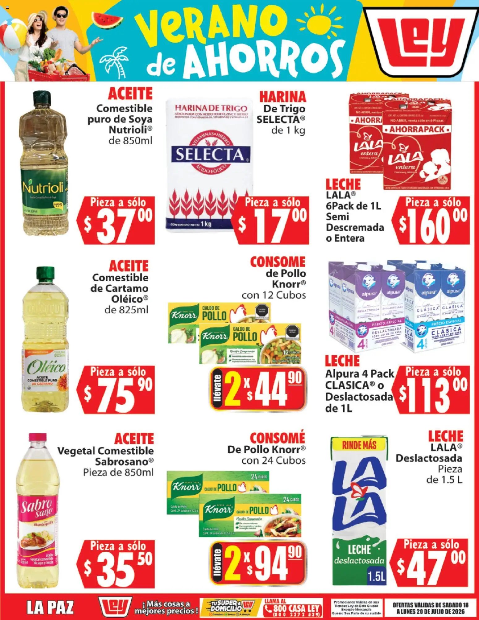 Casa Ley oferta desde 18/07/2026 Casa Ley folleto Verano de ahorros