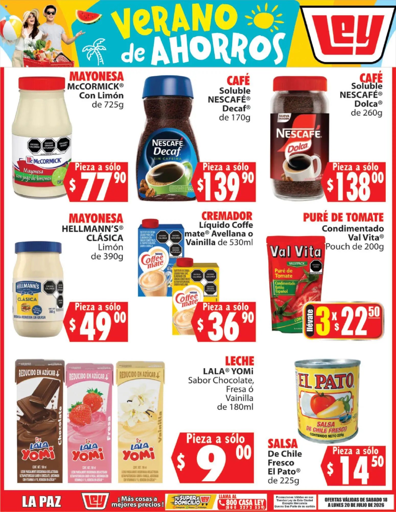 Casa Ley oferta desde 18/07/2026 Casa Ley folleto Verano de ahorros