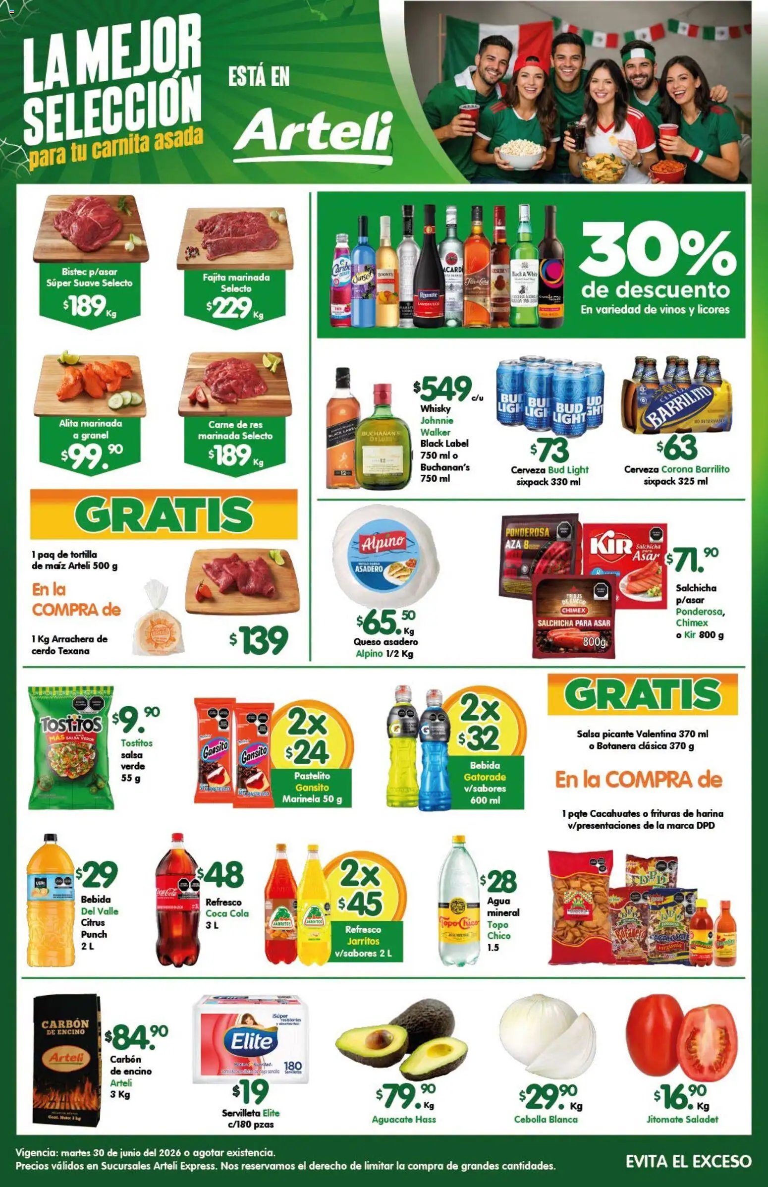 Arteli oferta desde 30/06/2026 Arteli folleto Suc. Express