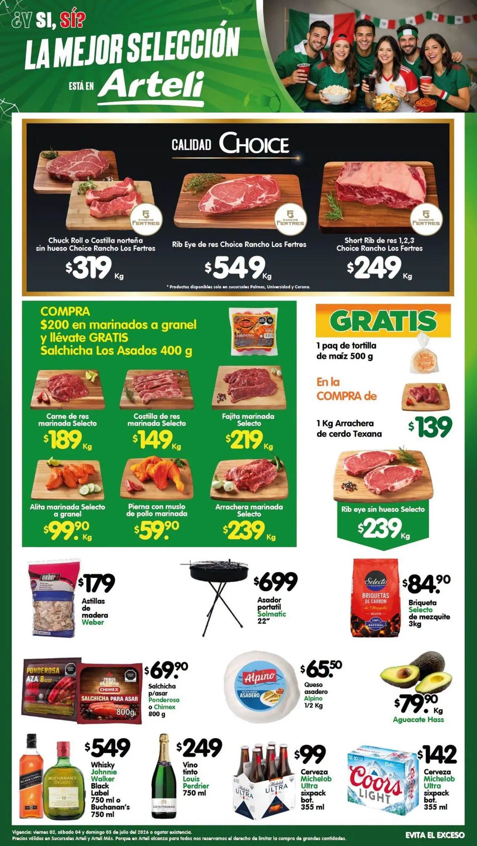 Arteli oferta desde 03/07/2026 Arteli folleto Carnes & Cortes