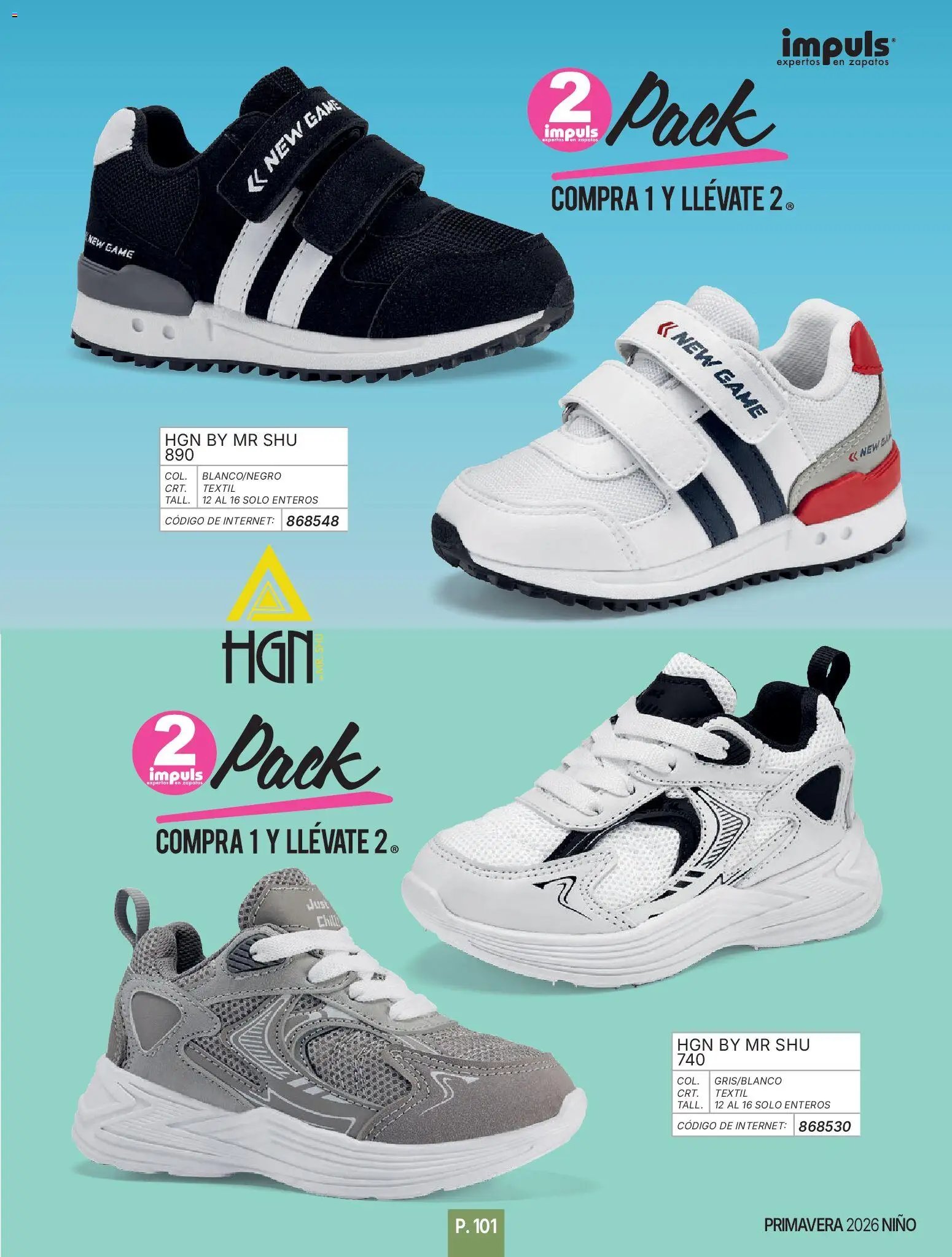 Impuls oferta desde 01/01/2026 Catálogo Niño