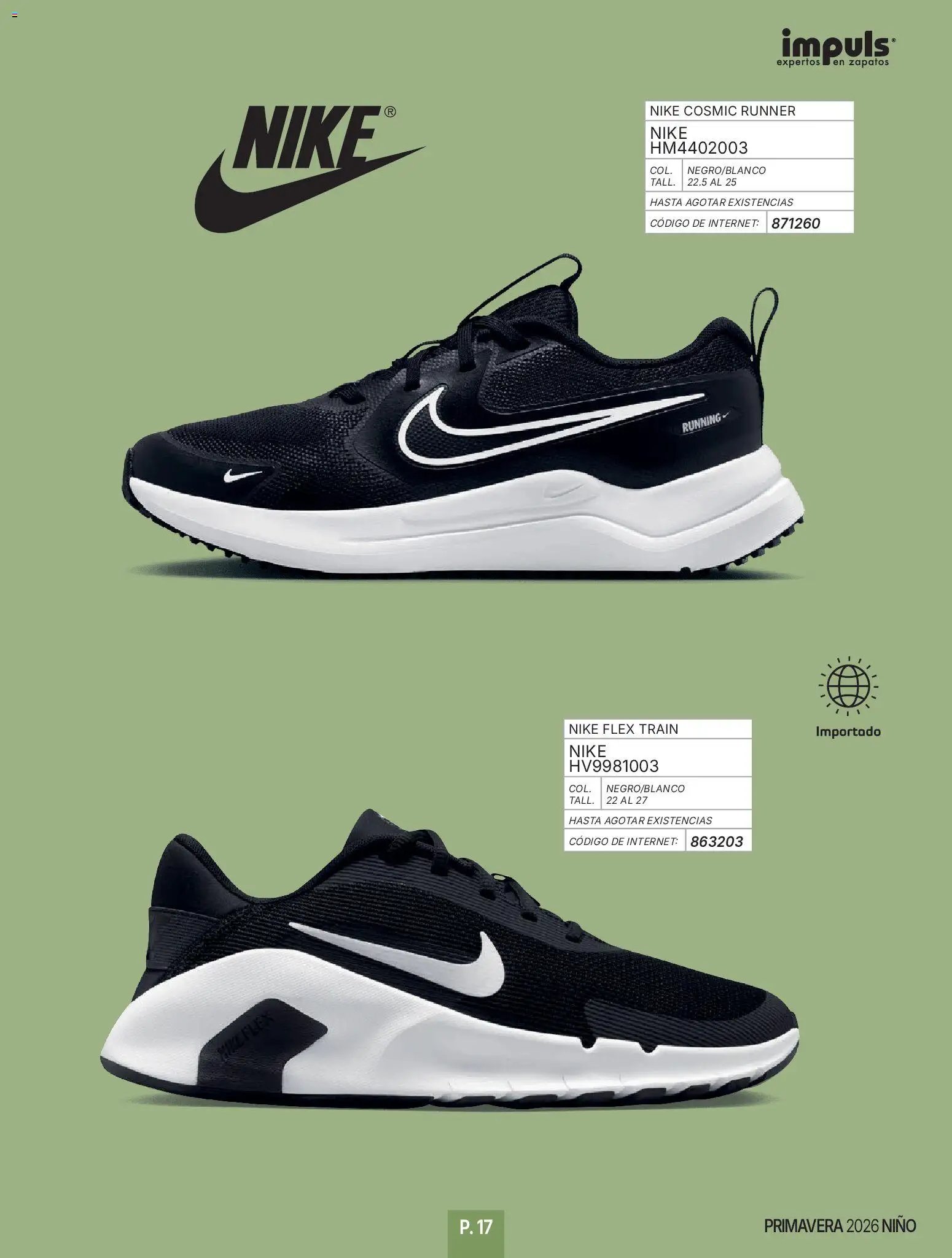 Impuls oferta desde 01/01/2026 Catálogo Niño