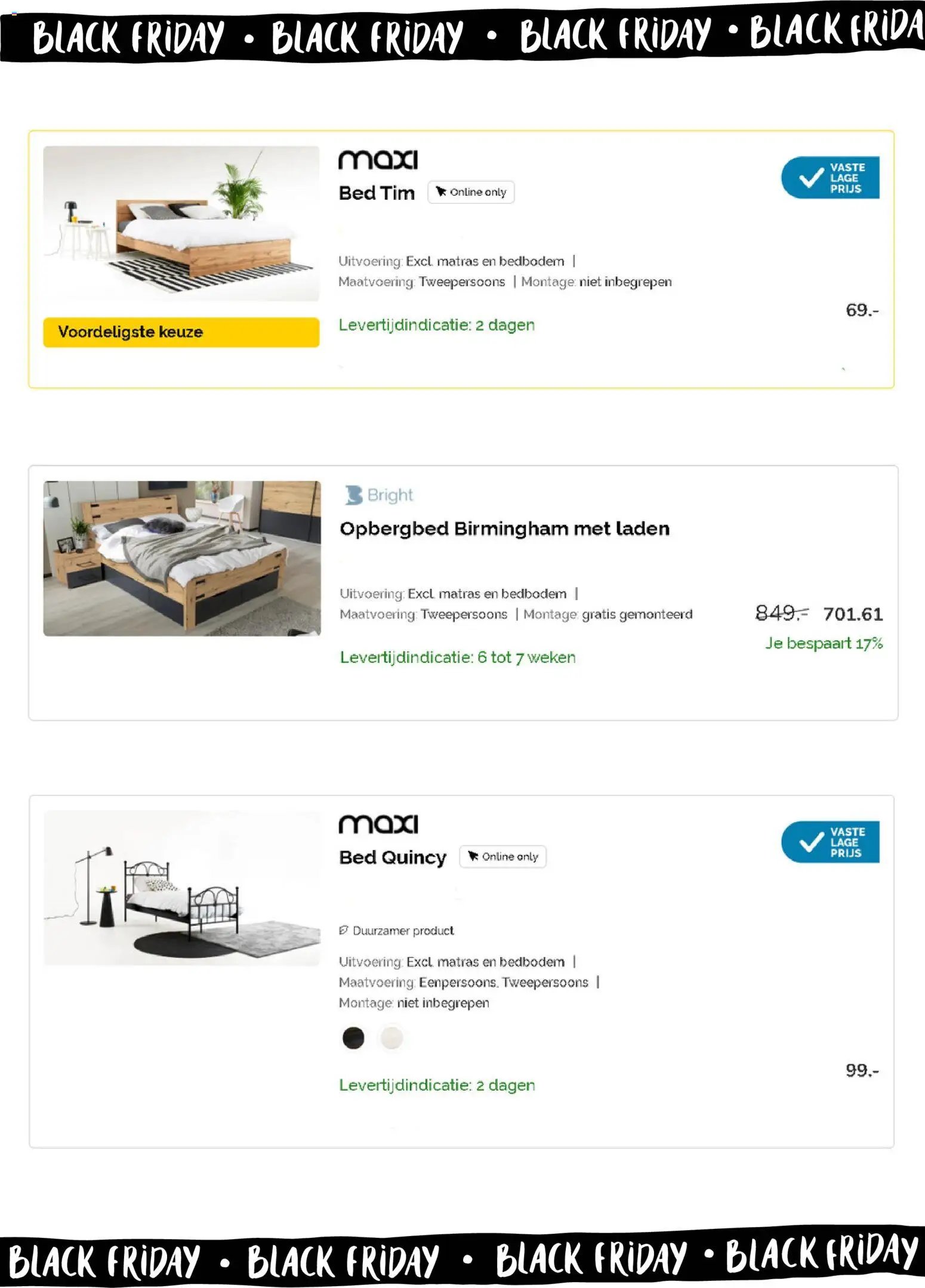 Beter Bed folder van 11-11-2025 Black Friday