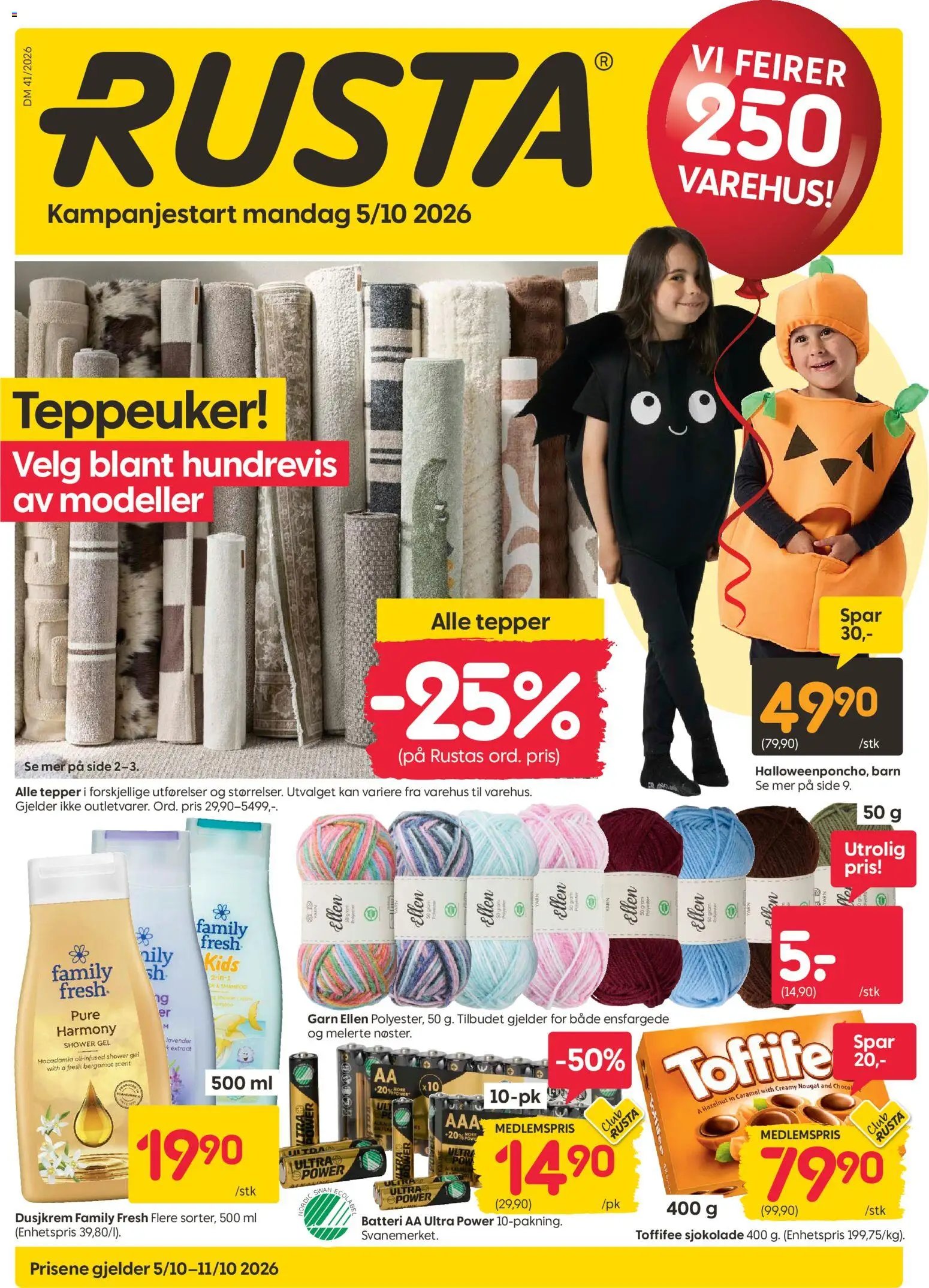 Rusta kundeavis fra 05/10/2026 Rusta kundeavis