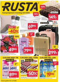 Rusta kundeavis fra 31/08/2026 Rusta kundeavis