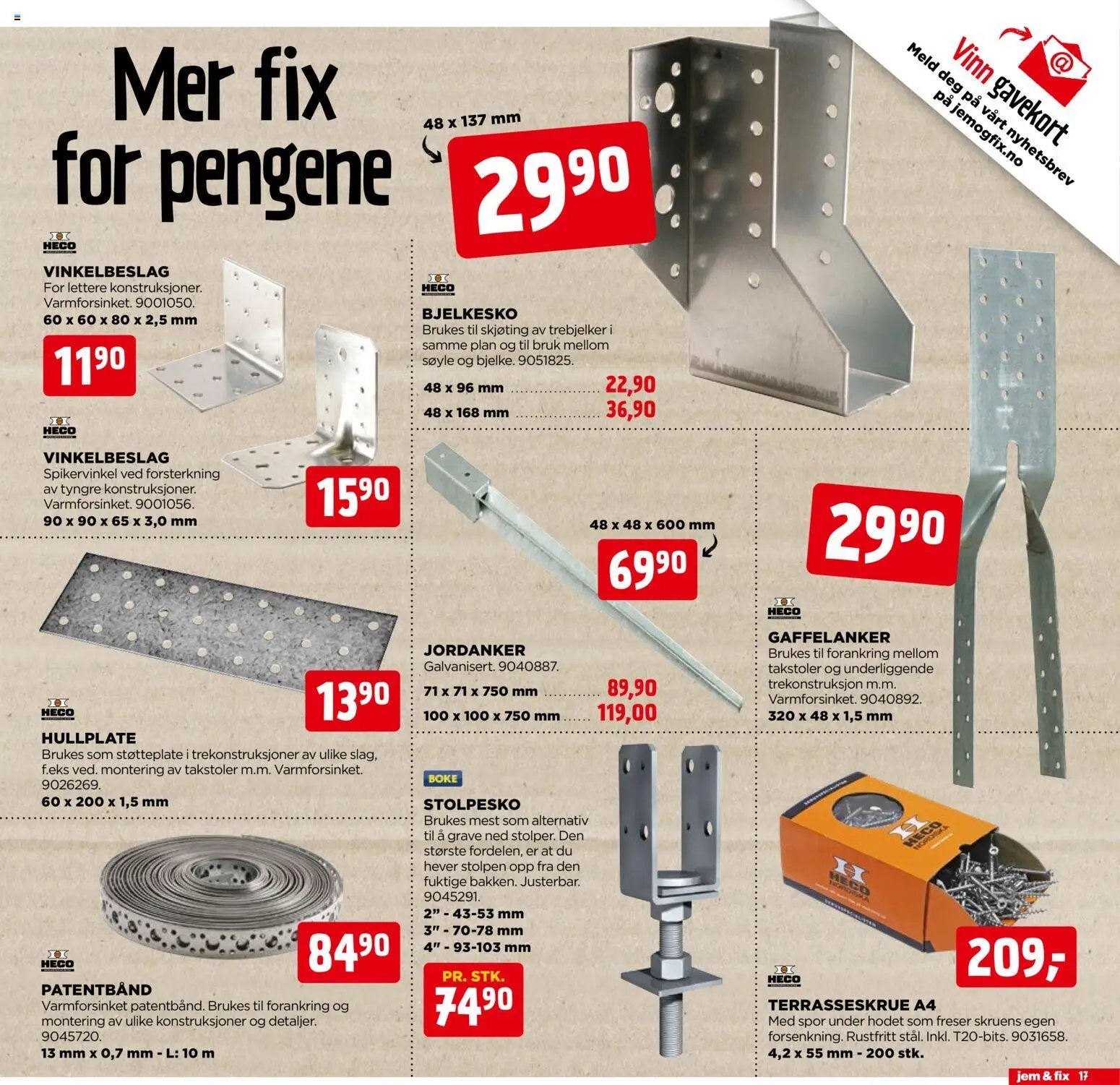 Jem & Fix kundeavis fra 21/06/2026 Jem & Fix kundeavis