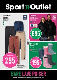 Sport Outlet kundeavis fra 15/09/2026 Sport Outlet kundeavis