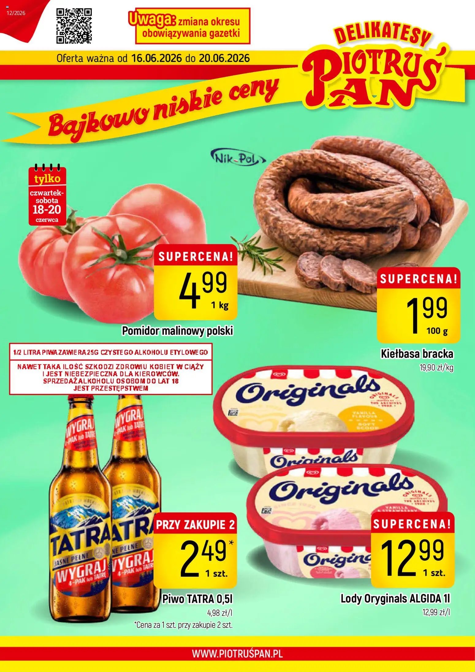 Piotruś Pan gazetka od 16.06.2026 Piotruś Pan gazetka