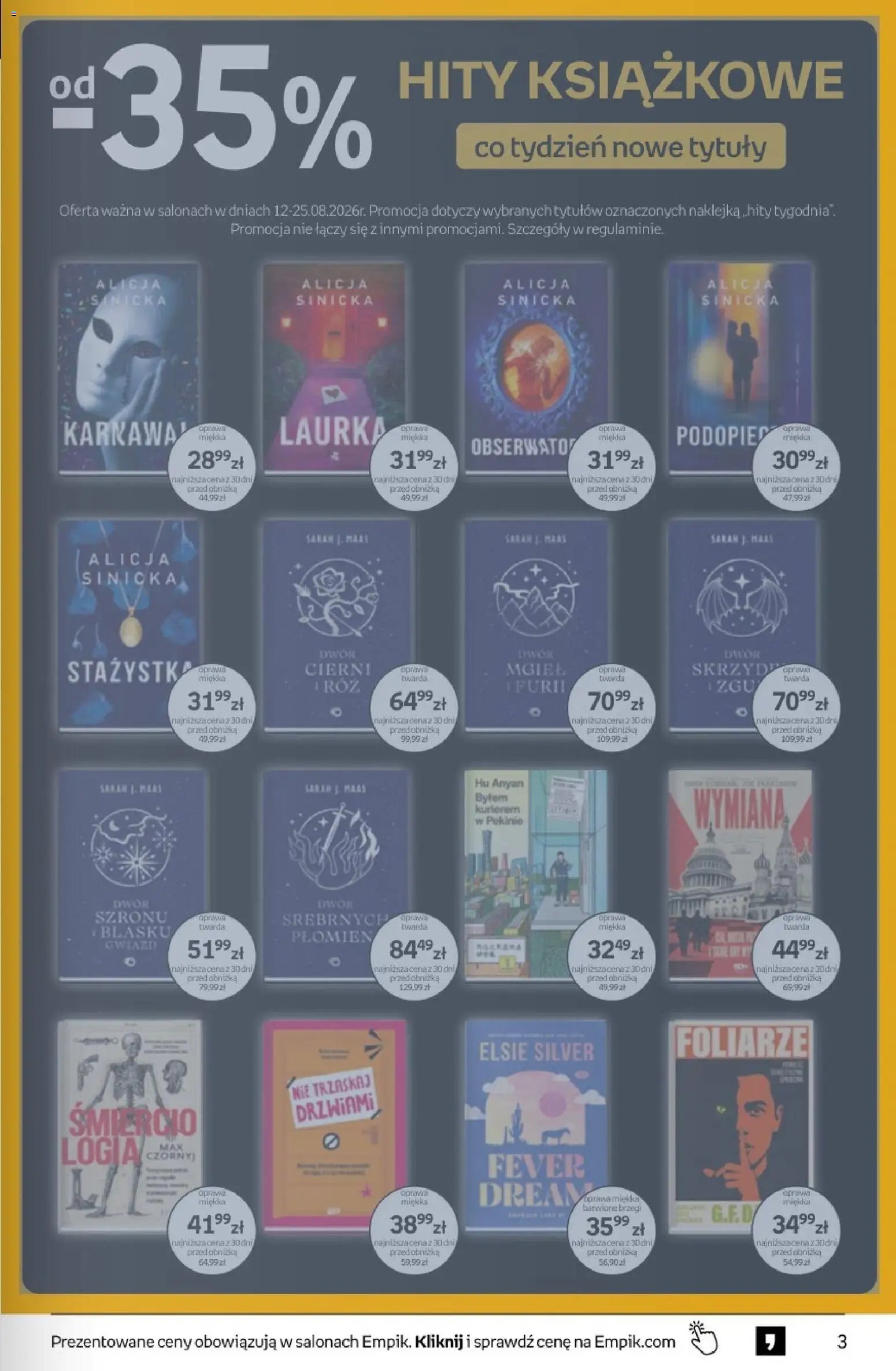Empik gazetka od 12.08.2026 Empik promocje - Tom kultury Książki