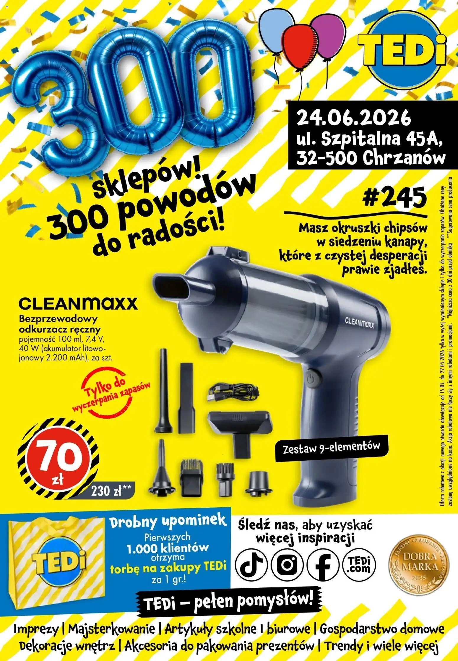 TEDi gazetka od 24.06.2026 TEDi gazetka - Chrzanów