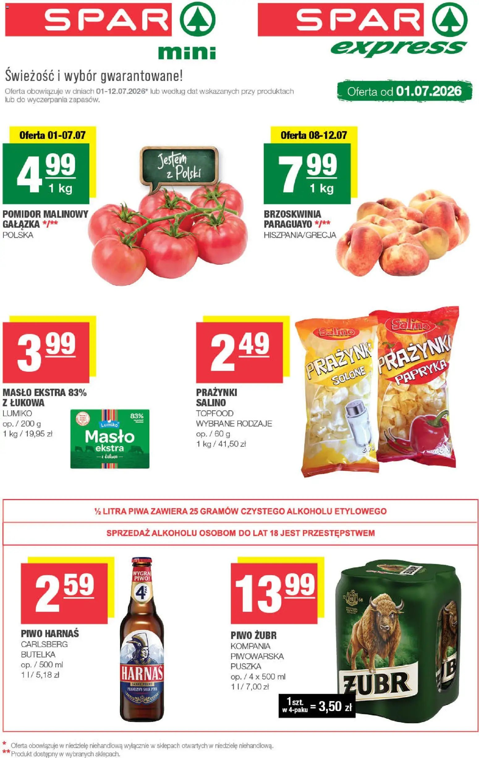 Spar gazetka od 01.07.2026 Spar gazetka - Mini