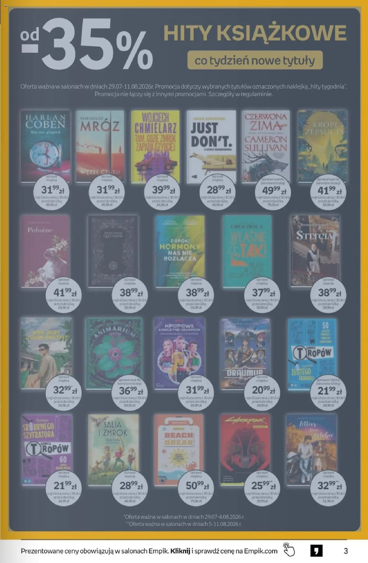Empik gazetka od 29.07.2026 Empik promocje - Tom kultury Książki