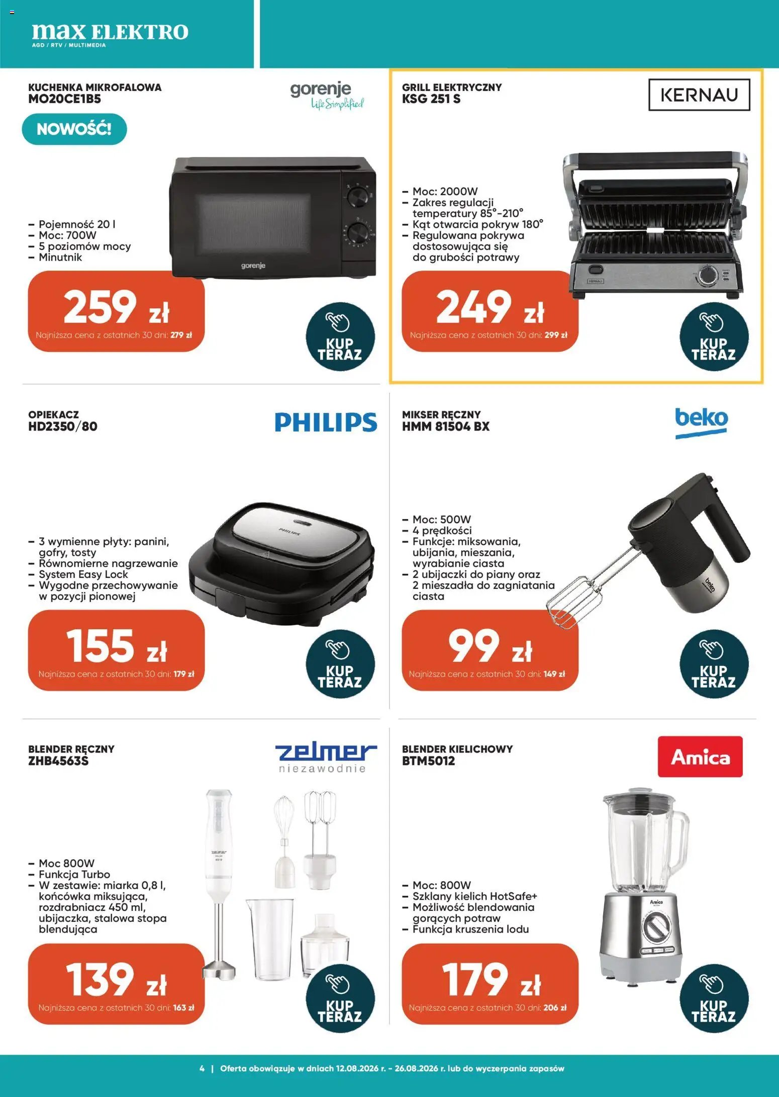 Max elektro gazetka od 12.08.2026 Max elektro gazetka