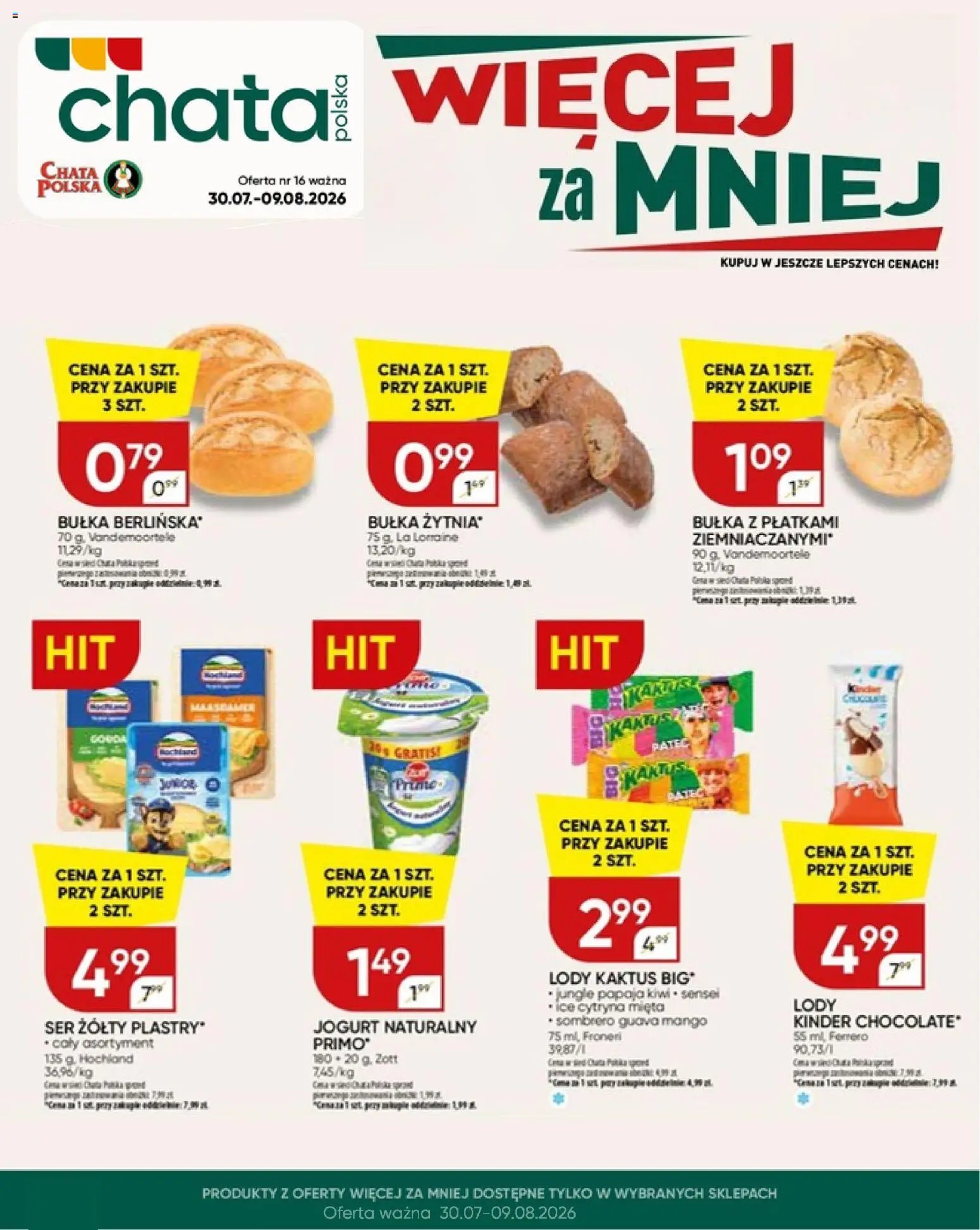 Chata Polska gazetka od 30.07.2026 Chata Polska gazetka