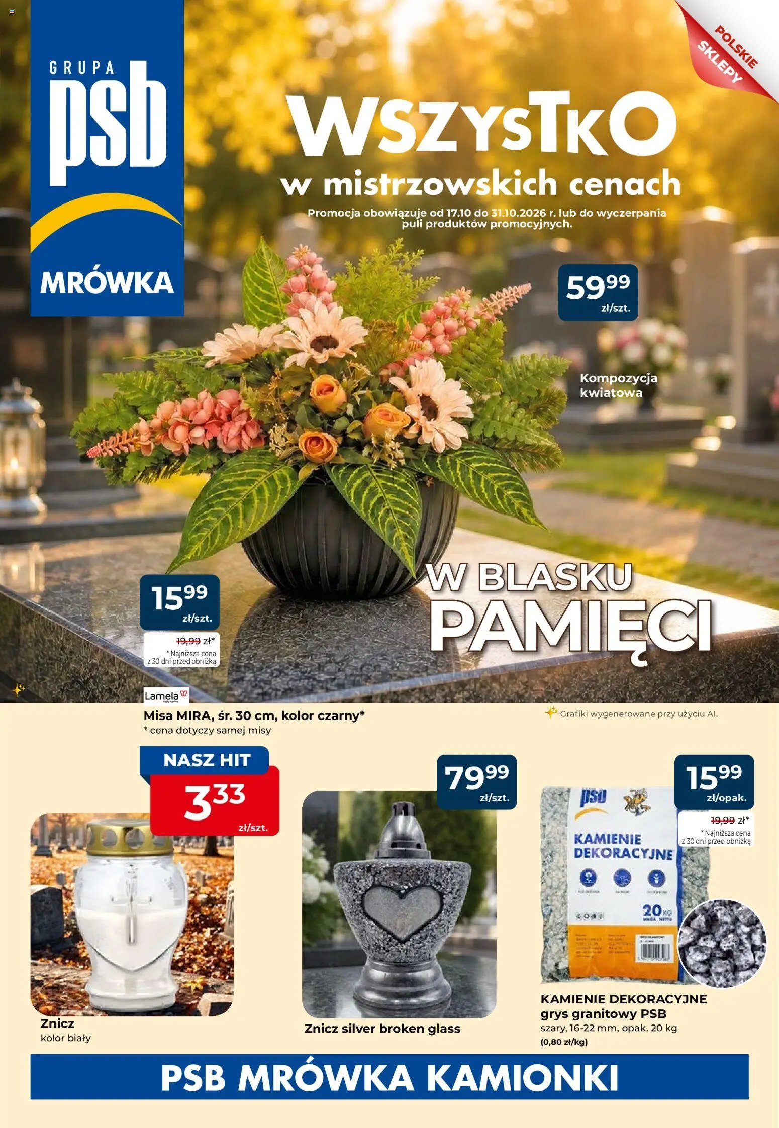 MRÓWKA Gazetka 17.10.2026 - 31.10.2026 - Gazetka promocyjna