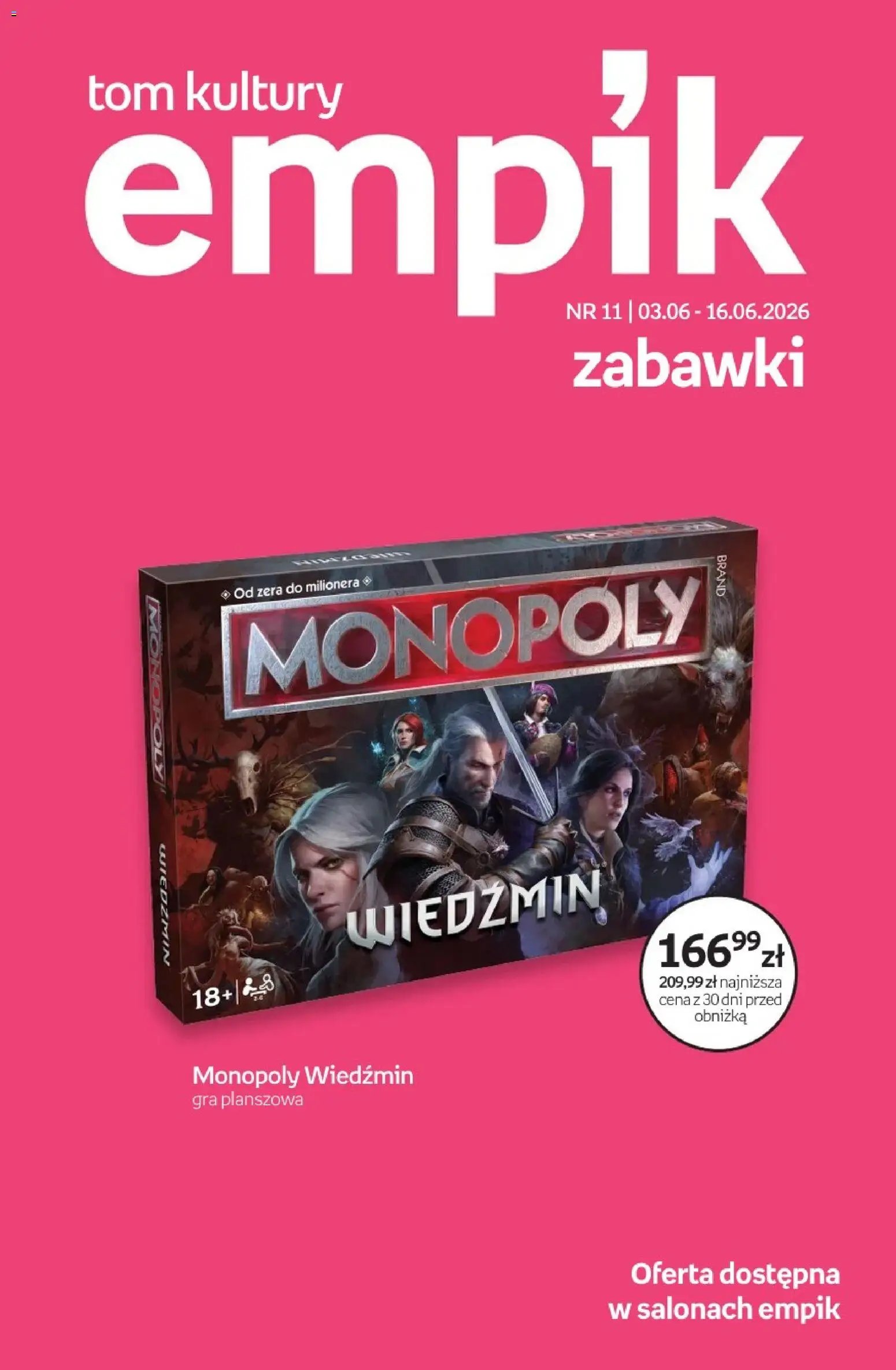 Empik gazetka od 03.06.2026 Empik promocje - Tom kultury Zabawki