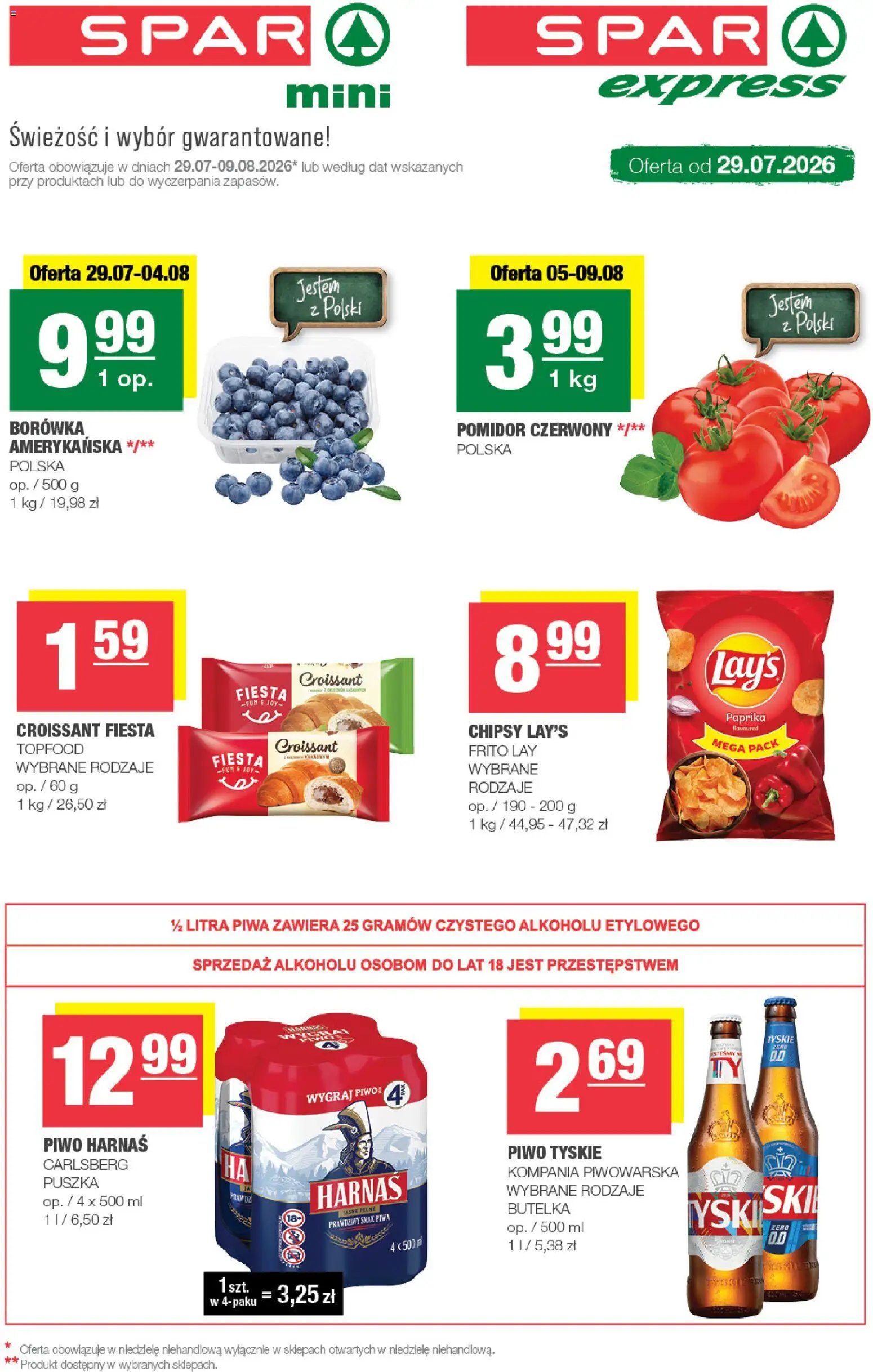 Spar gazetka od 29.07.2026 Spar gazetka - Mini