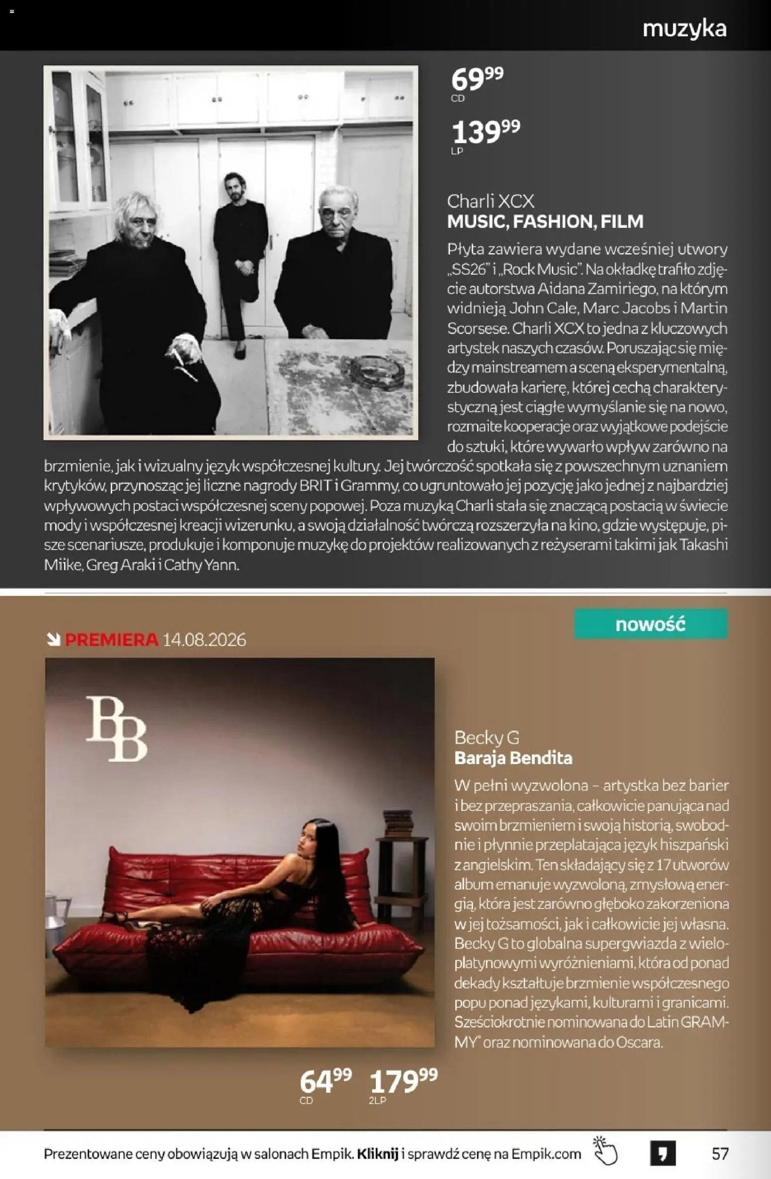Empik gazetka od 12.08.2026 Empik promocje - Tom kultury Muzyka