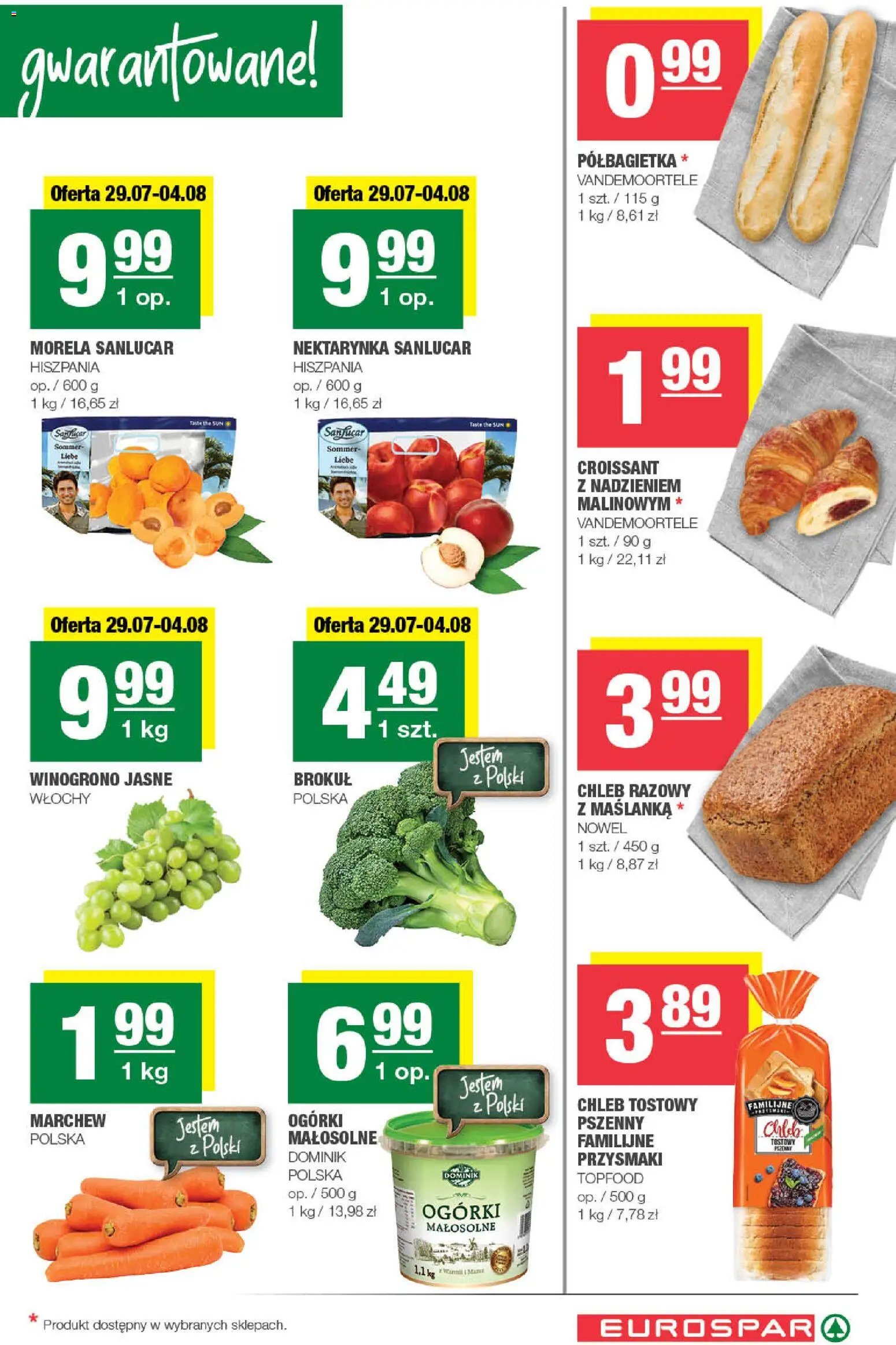 Spar gazetka od 29.07.2026 Spar gazetka - Eurospar