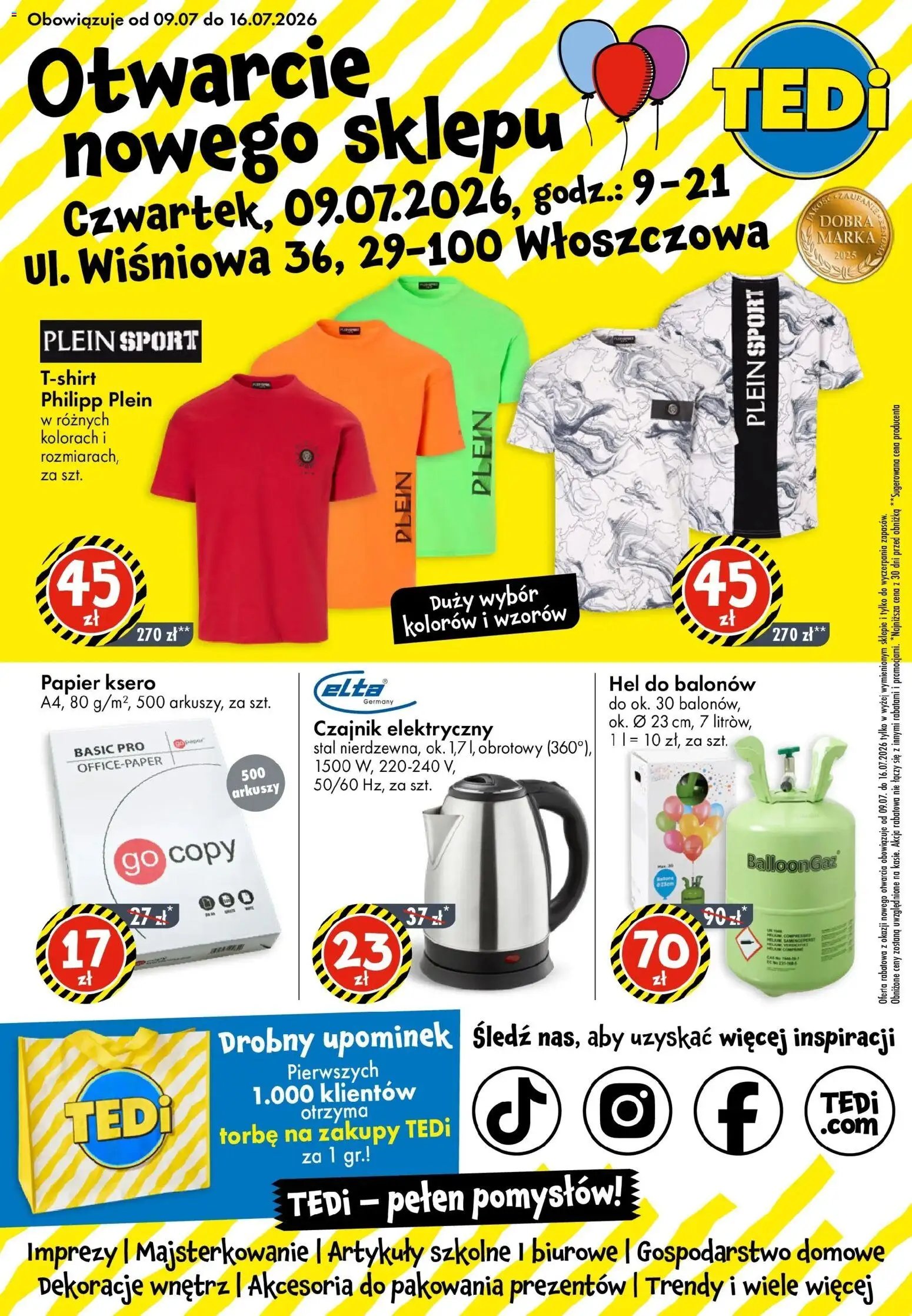 TEDi gazetka od 09.07.2026 TEDi gazetka - Włoszczowa