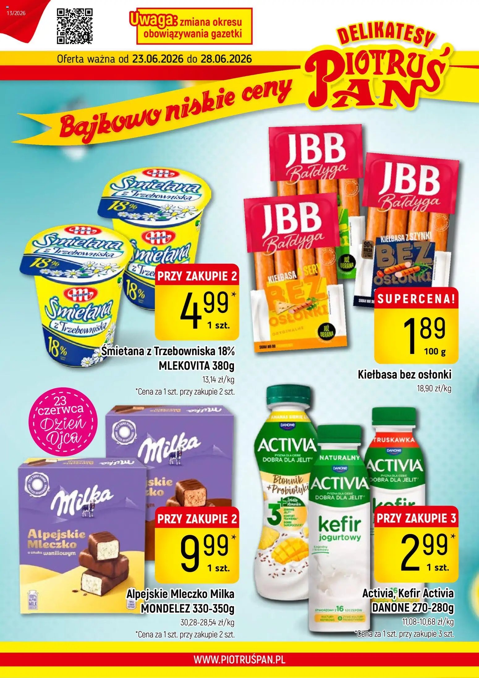 Piotruś Pan gazetka od 23.06.2026 Piotruś Pan gazetka
