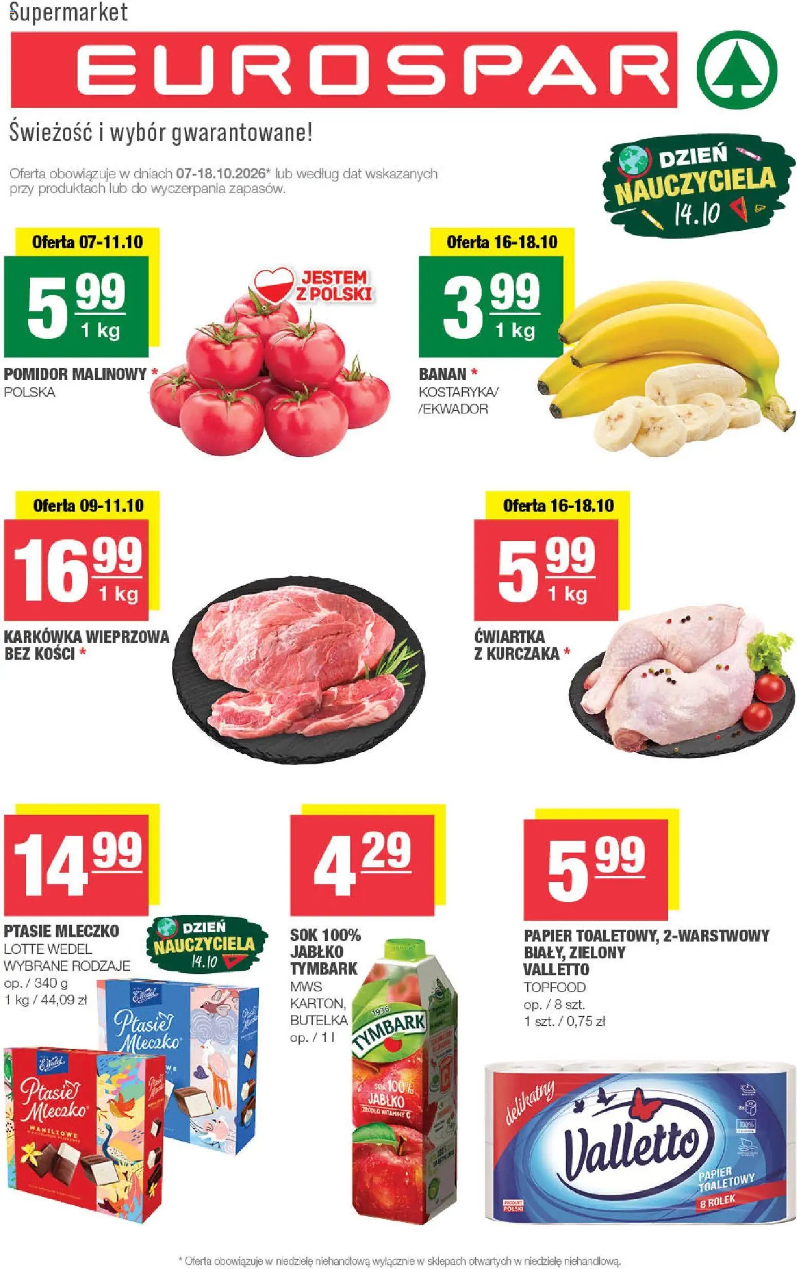 Spar gazetka od 07.10.2026 Spar gazetka - Eurospar