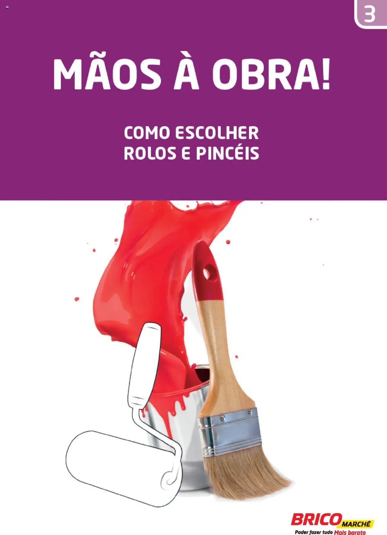 BricoMarché folheto a partir de 20/01/2025 Como escolher rolos e pincéis (2025-01-20) | 1