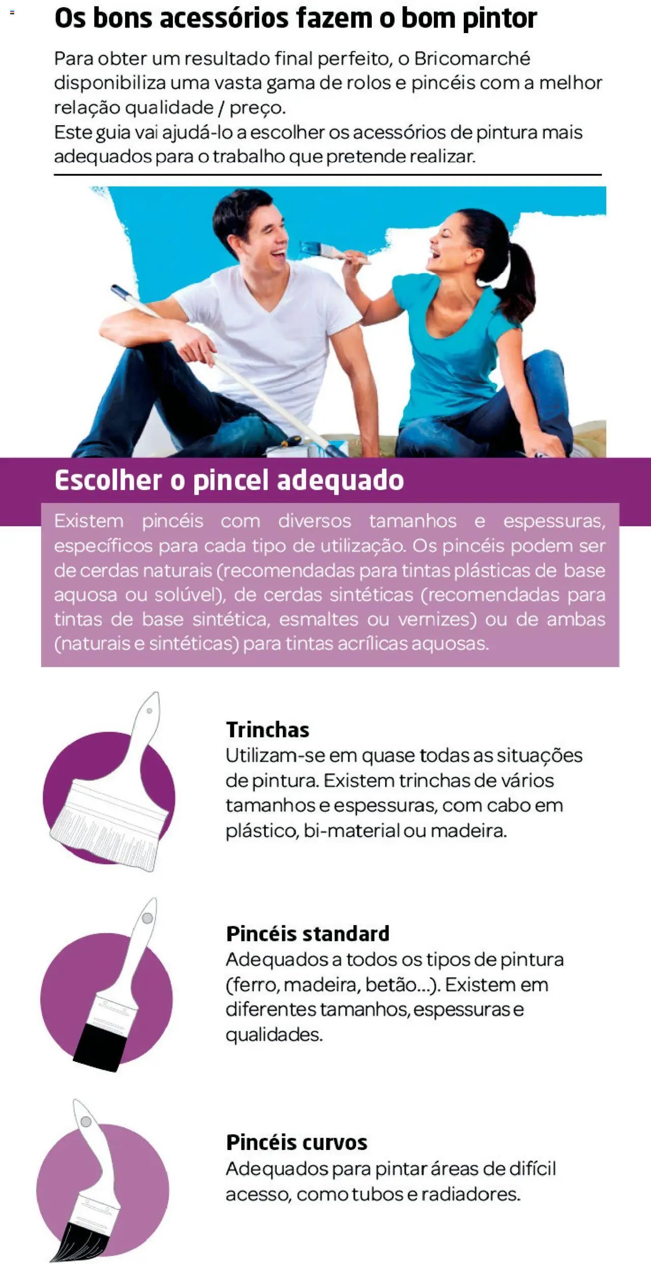 BricoMarché folheto a partir de 20/01/2025 Como escolher rolos e pincéis (2025-01-20) | 2