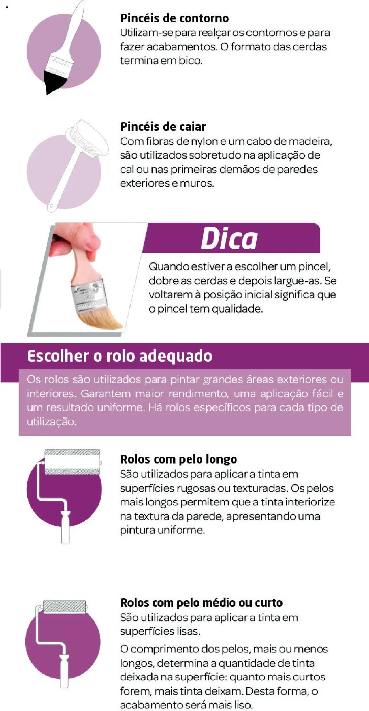 BricoMarché folheto a partir de 20/01/2025 Como escolher rolos e pincéis (2025-01-20) | 3