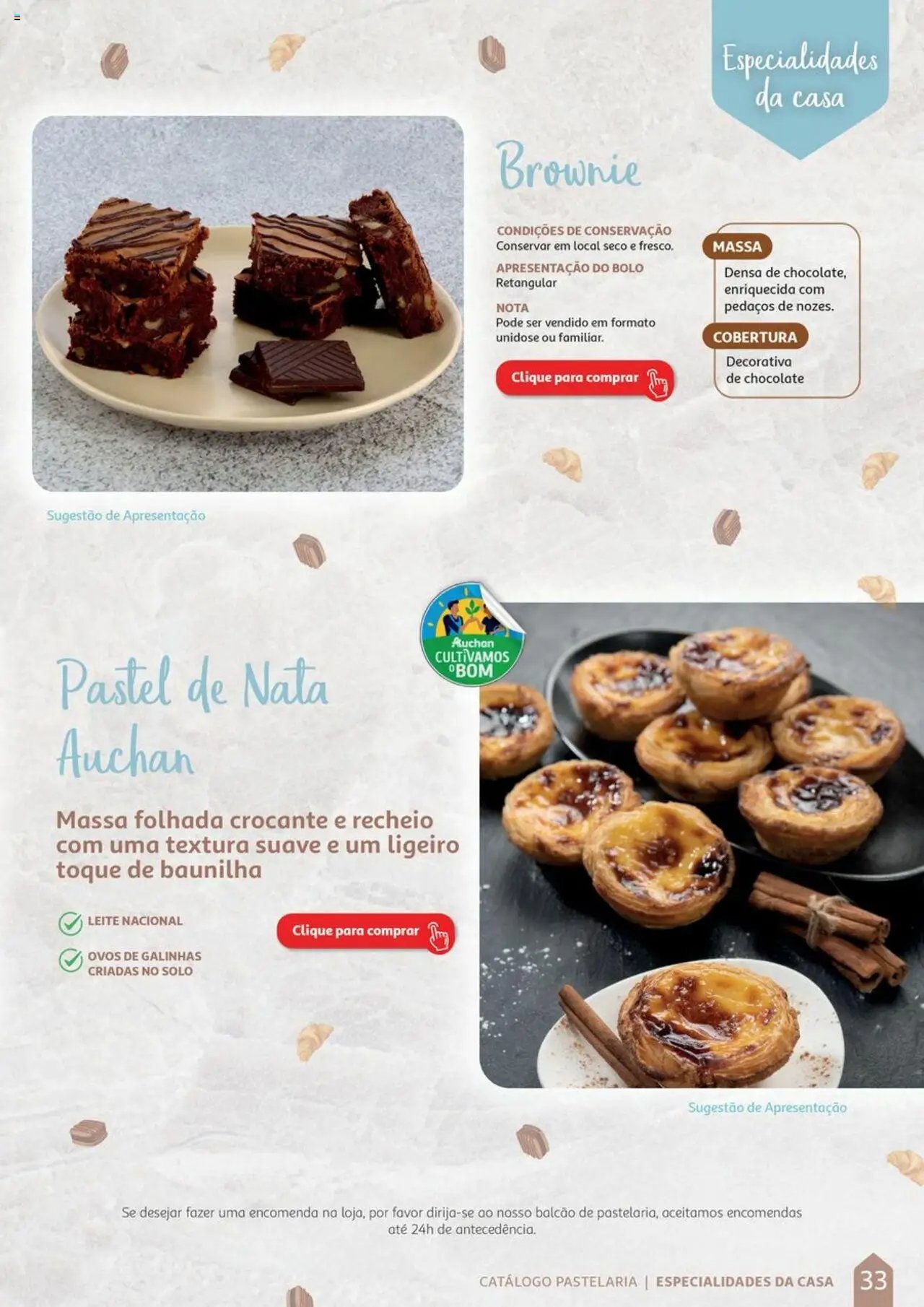 Auchan folheto a partir de 08/04/2024 Catálogo de Pastelaria (2024-04-08 - 2025-12-31) | 33