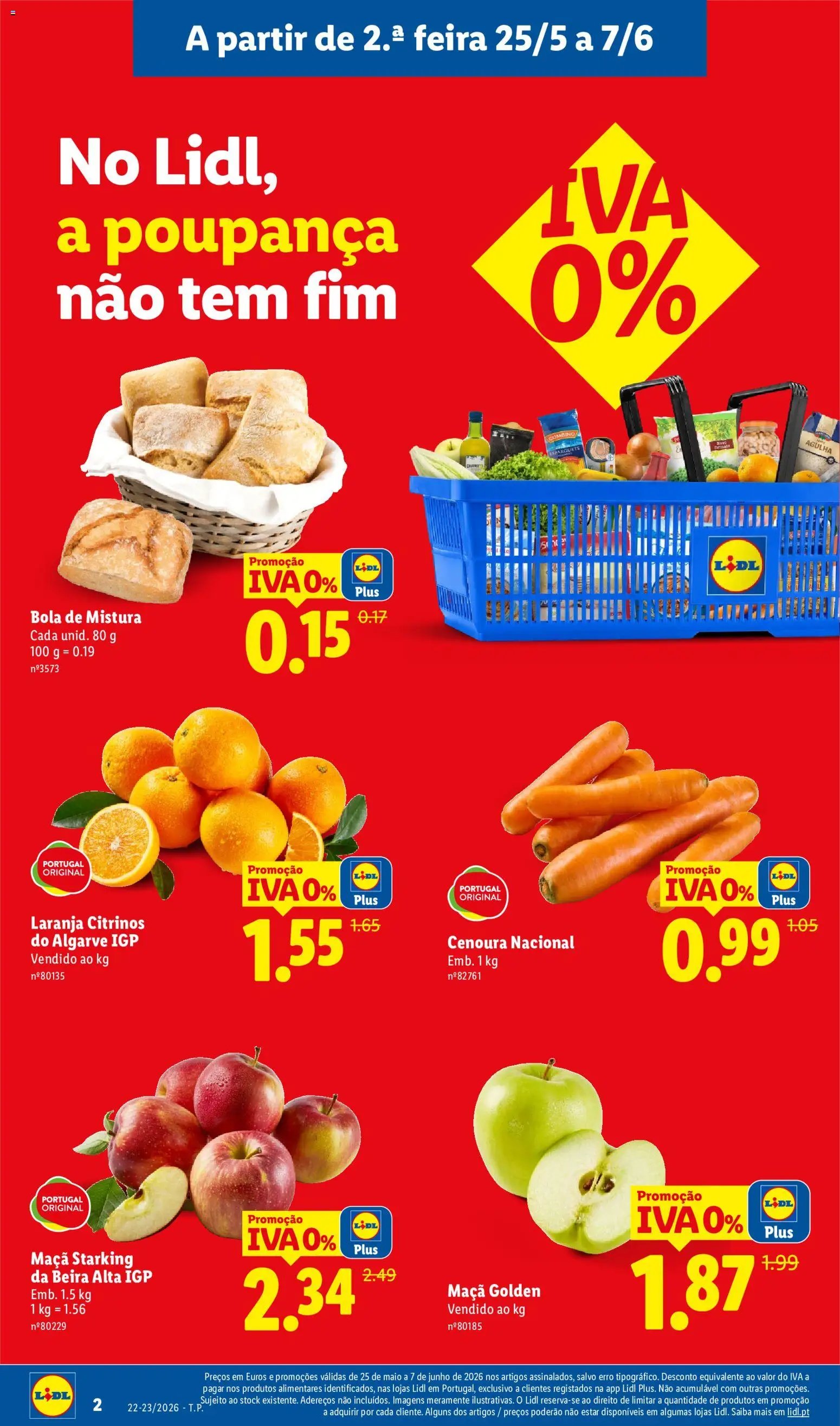 Lidl folheto a partir de 25/05/2026 Lidl Folheto Especial Iva 0% (2026-05-25 - 2026-06-07) | 2
