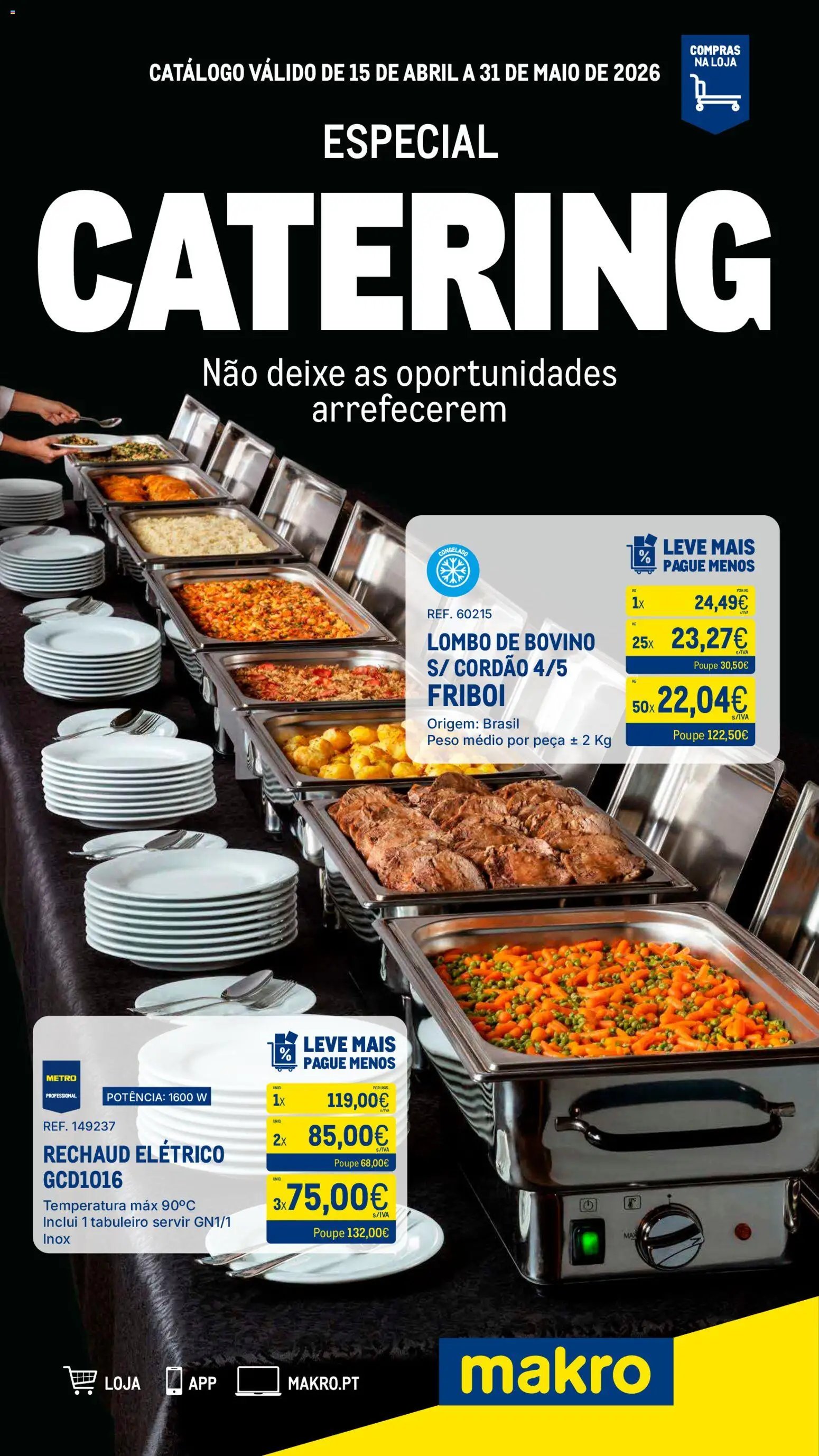 Makro folheto a partir de 15/04/2026 Makro Especial Catering (2026-04-15 - 2026-05-31) | 1