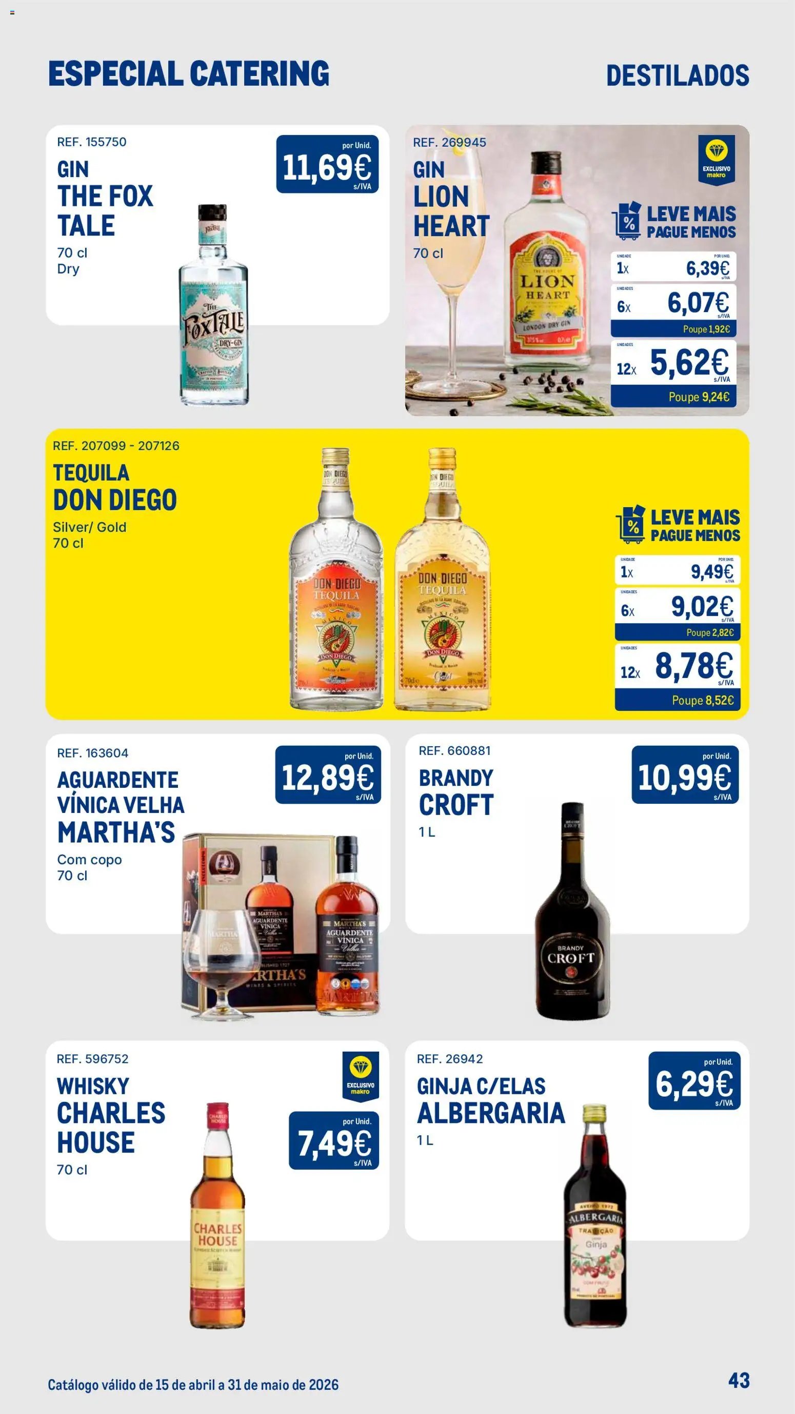 Makro folheto a partir de 15/04/2026 Makro Especial Catering (2026-04-15 - 2026-05-31) | 43