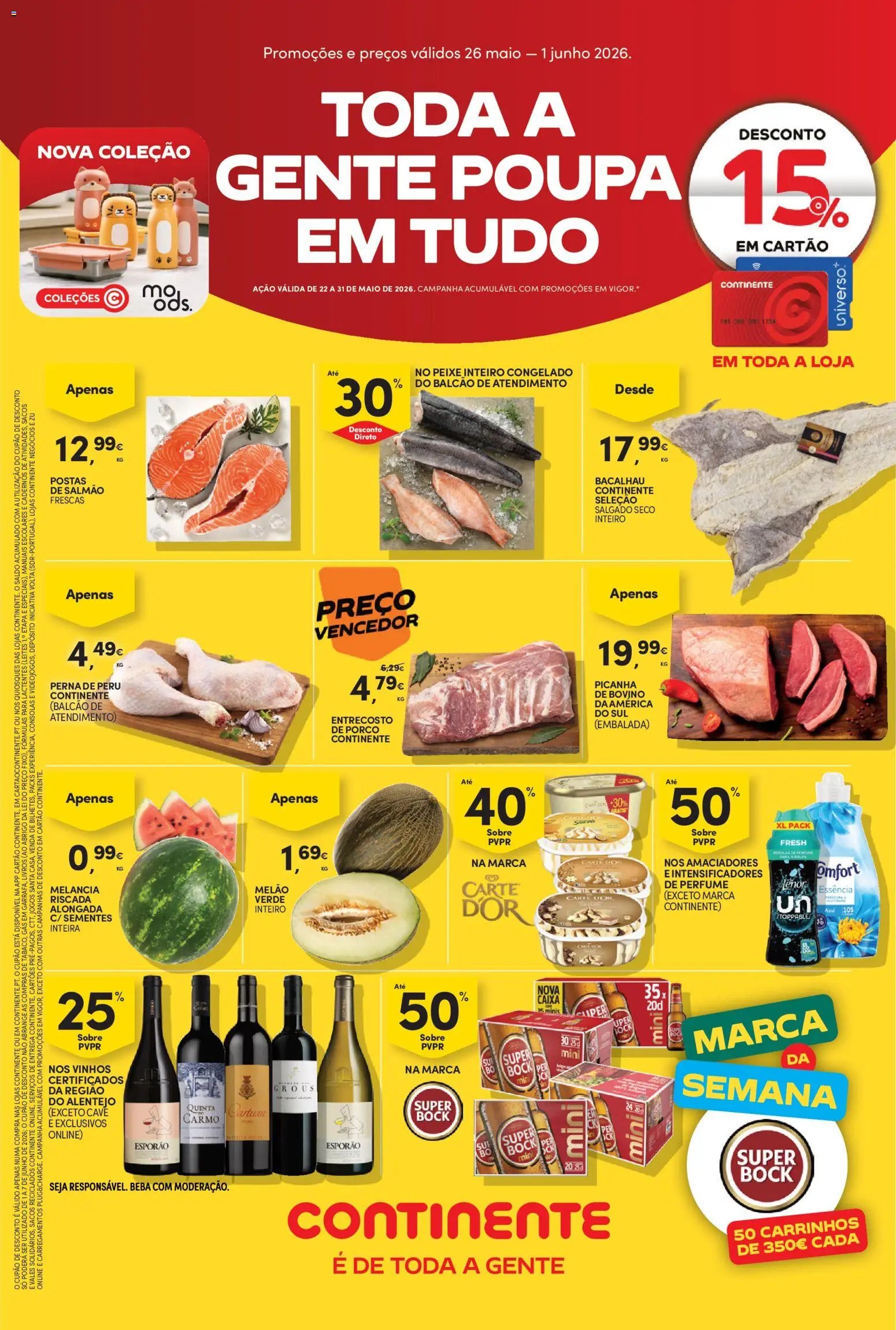 Continente folheto a partir de 26/05/2026 Continente Semanal Continente Bom Dia (2026-05-26 - 2026-06-01) | 1