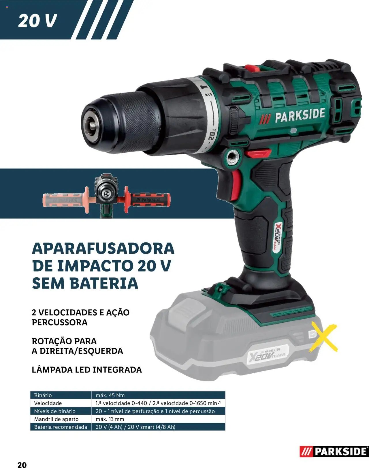 Lidl folheto a partir de 02/02/2023 Baterias E Ferramentas (2023-02-02) | 20