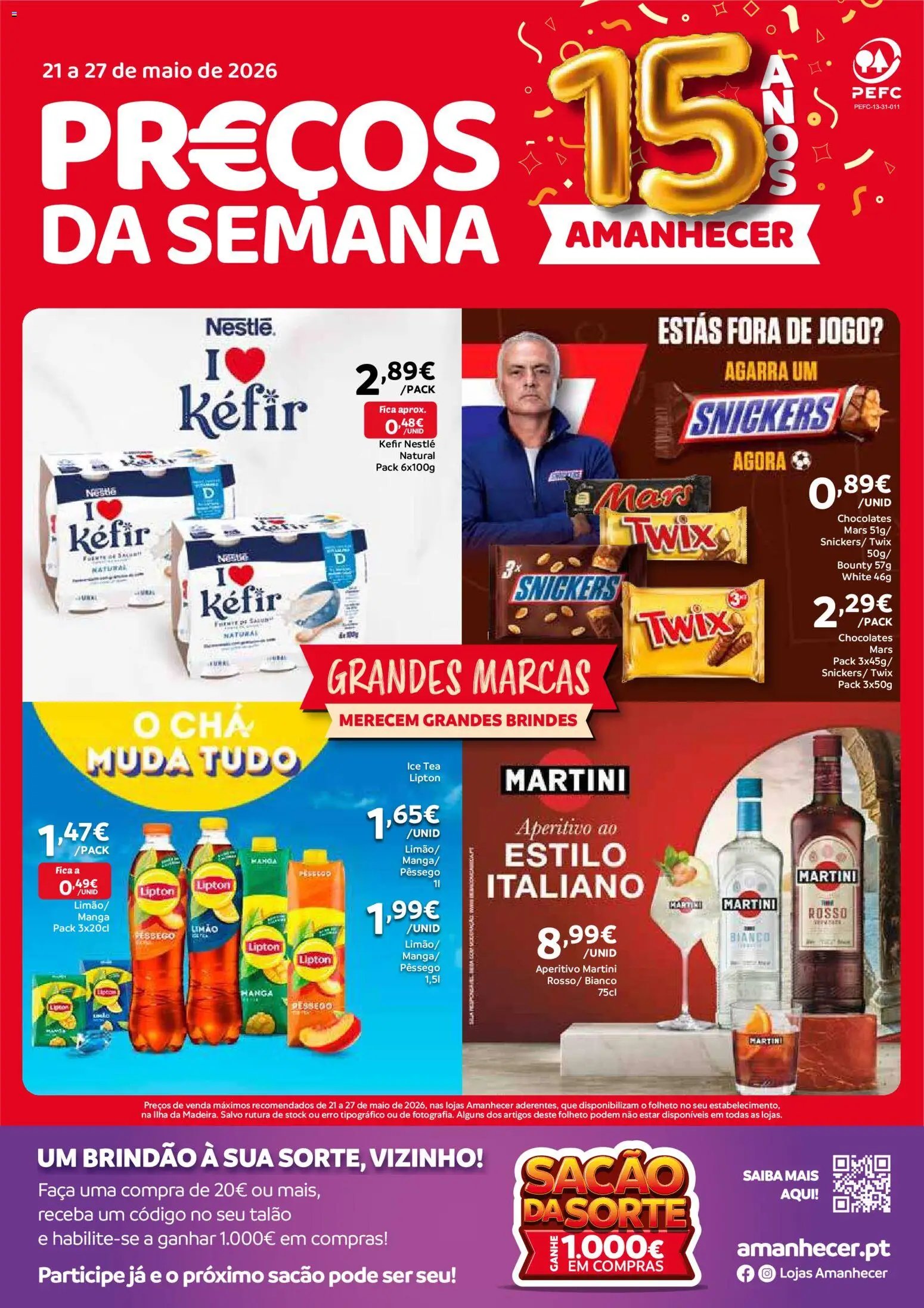 Amanhecer folheto a partir de 21/05/2026 Amanhecer Folheto Madeira (2026-05-21 - 2026-05-27) | 1