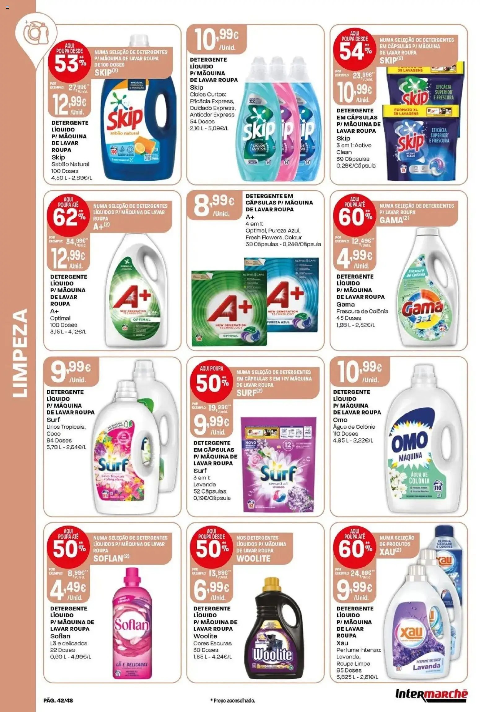 Intermarché folheto a partir de 21/05/2026 Isto é que são preços BAIXOS! (2026-05-21 - 2026-05-27) | 42