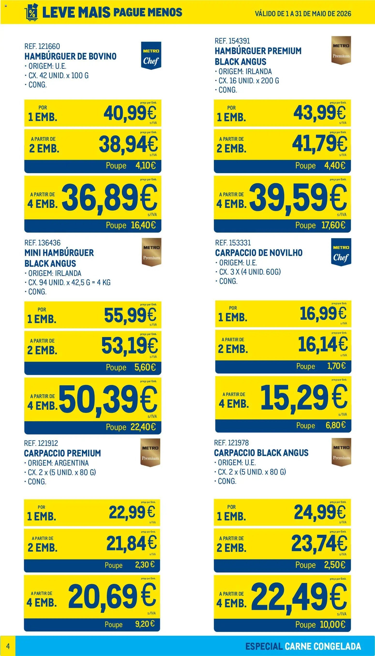 Makro folheto a partir de 01/05/2026 Makro Leve Mais Pague Menos - Carne Congelada (2026-05-01 - 2026-05-31) | 4