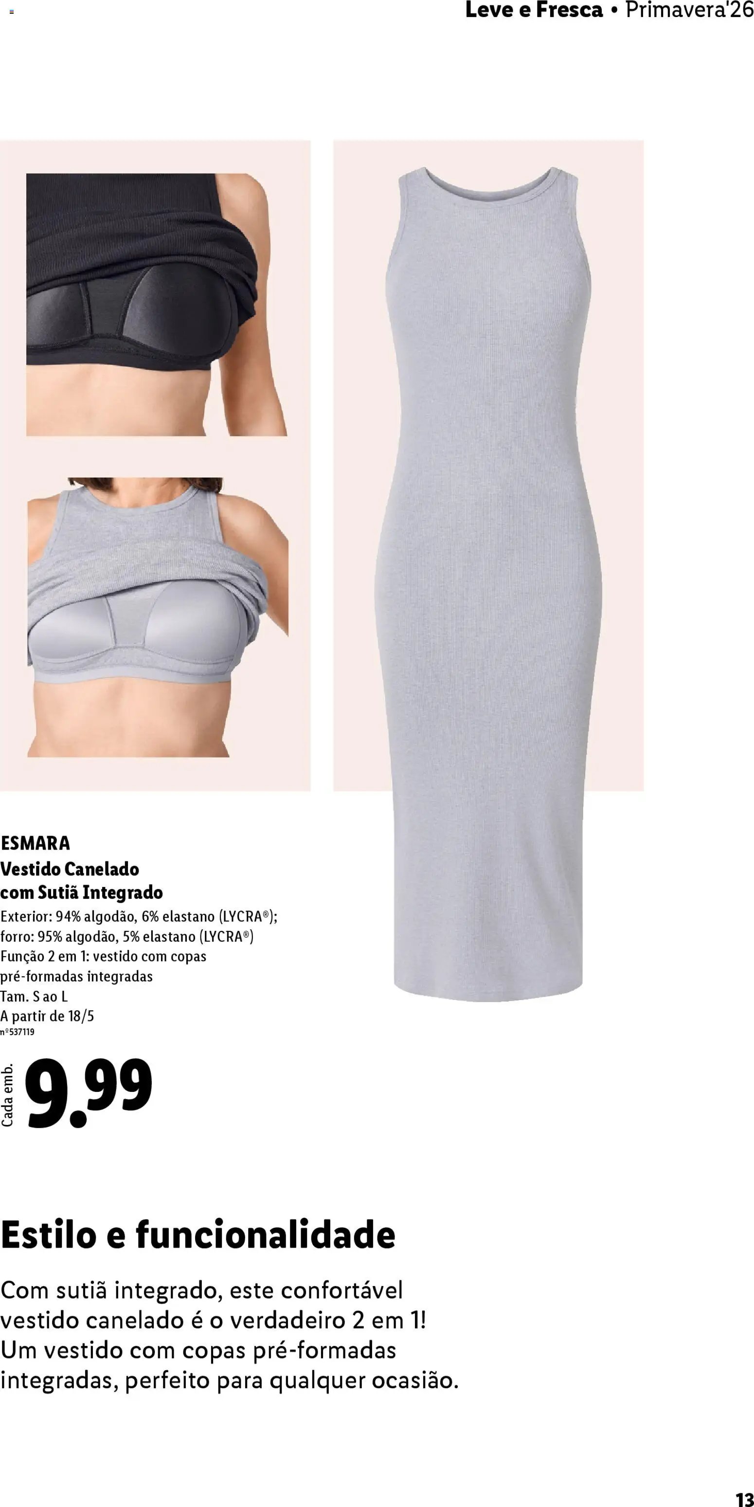 Lidl folheto a partir de 20/04/2026 Lidl Folheto Esmara (2026-04-20) | 13