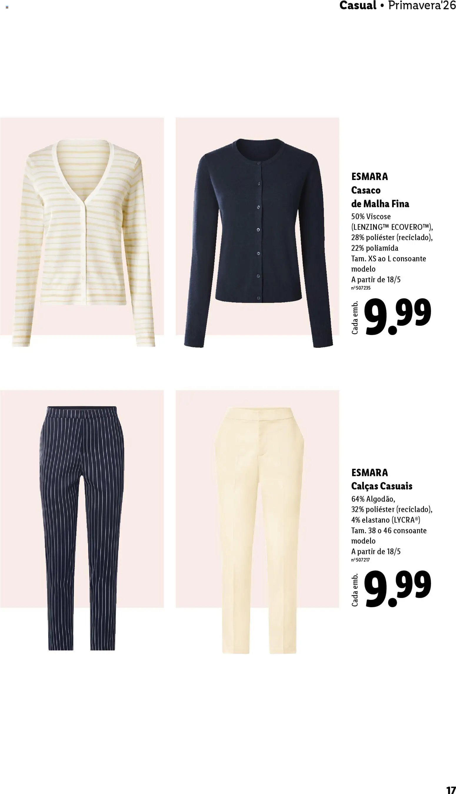 Lidl folheto a partir de 20/04/2026 Lidl Folheto Esmara (2026-04-20) | 17