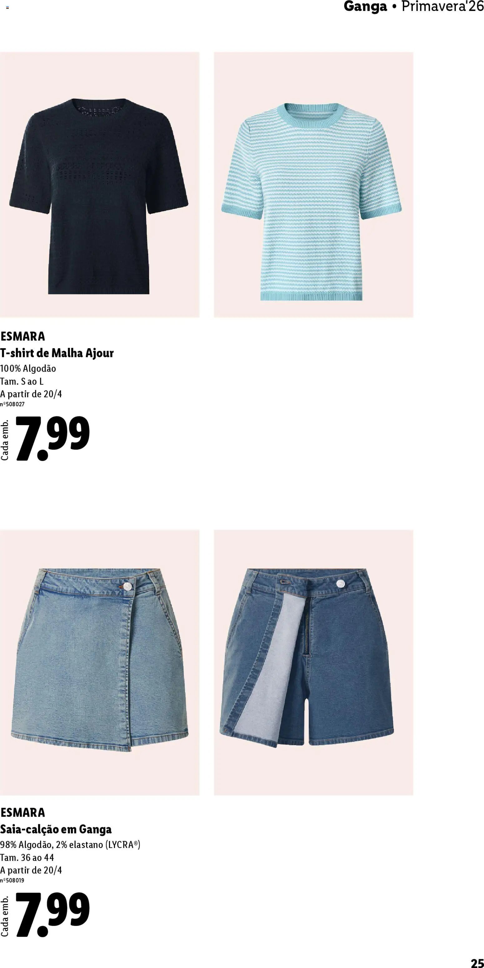 Lidl folheto a partir de 20/04/2026 Lidl Folheto Esmara (2026-04-20) | 25