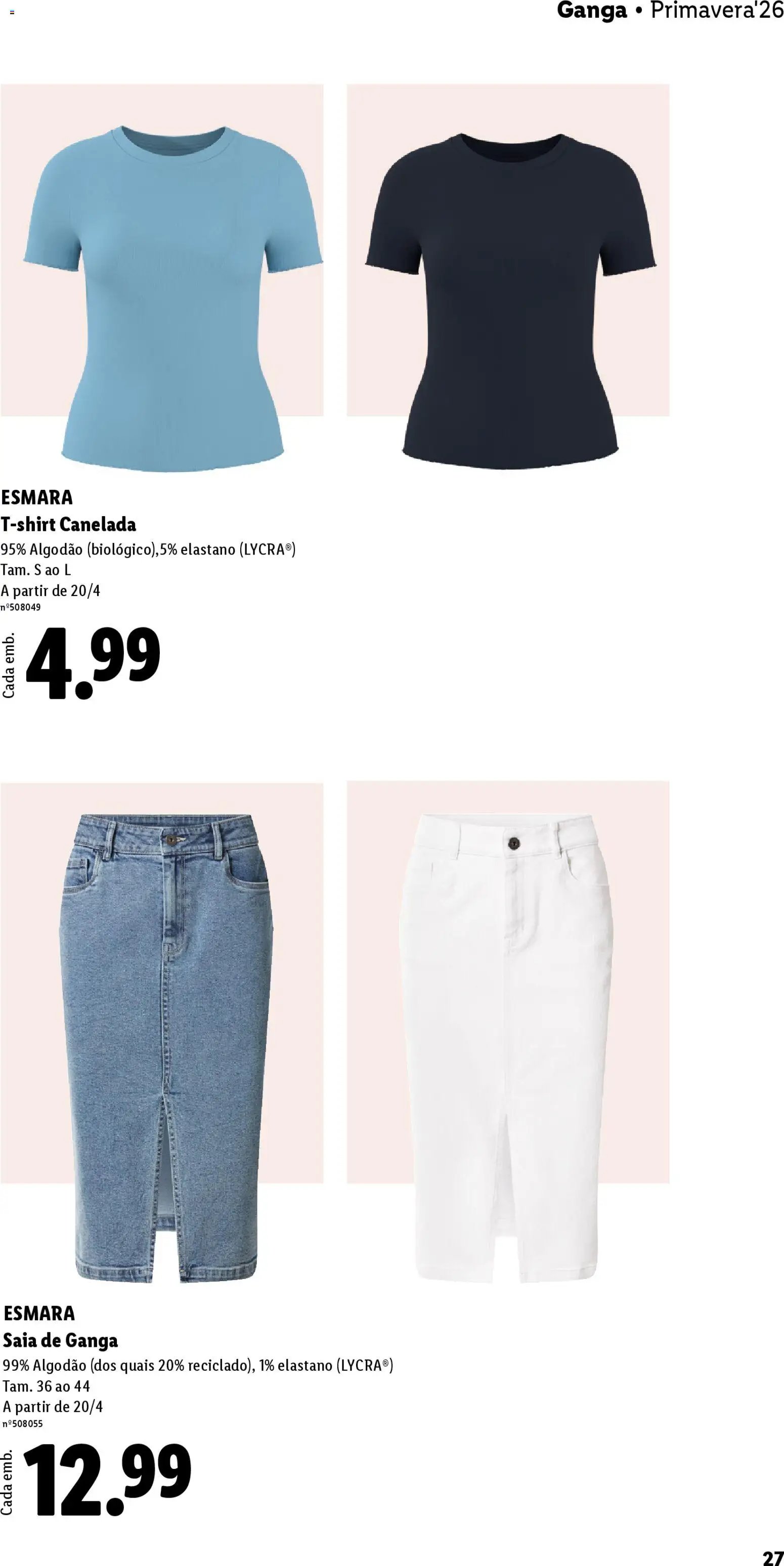 Lidl folheto a partir de 20/04/2026 Lidl Folheto Esmara (2026-04-20) | 27