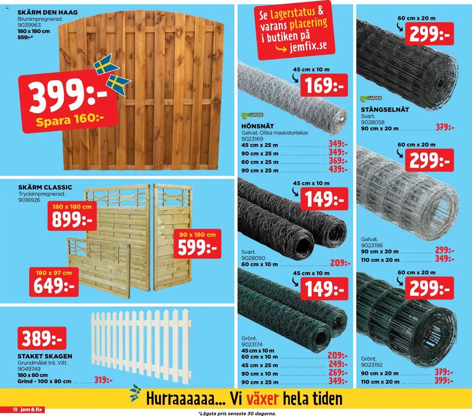 Jem & Fix Reklamblad från 07/06/2026 Jem & Fix erbjudanden