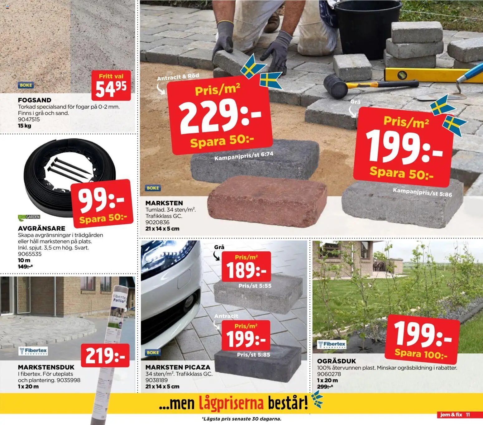 Jem & Fix Reklamblad från 07/06/2026 Jem & Fix erbjudanden